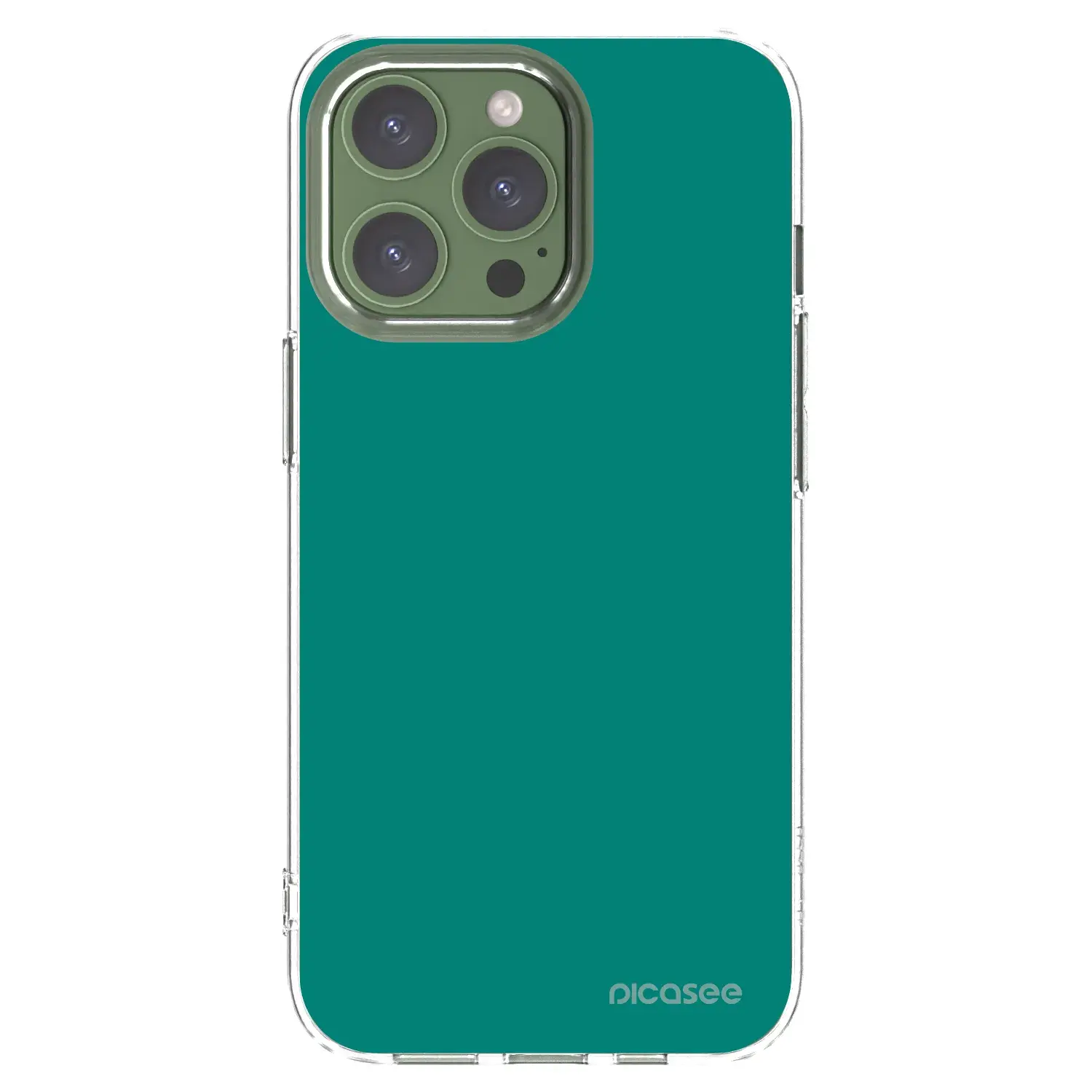 Silikonový průhledný obal pro Apple iPhone 13 Pro - Emerald Mist