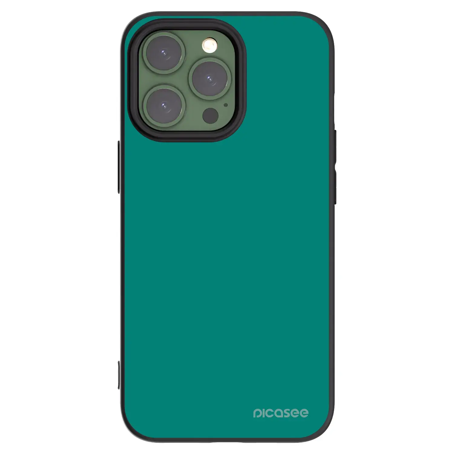 Silikonový černý obal pro Apple iPhone 13 Pro - Emerald Mist