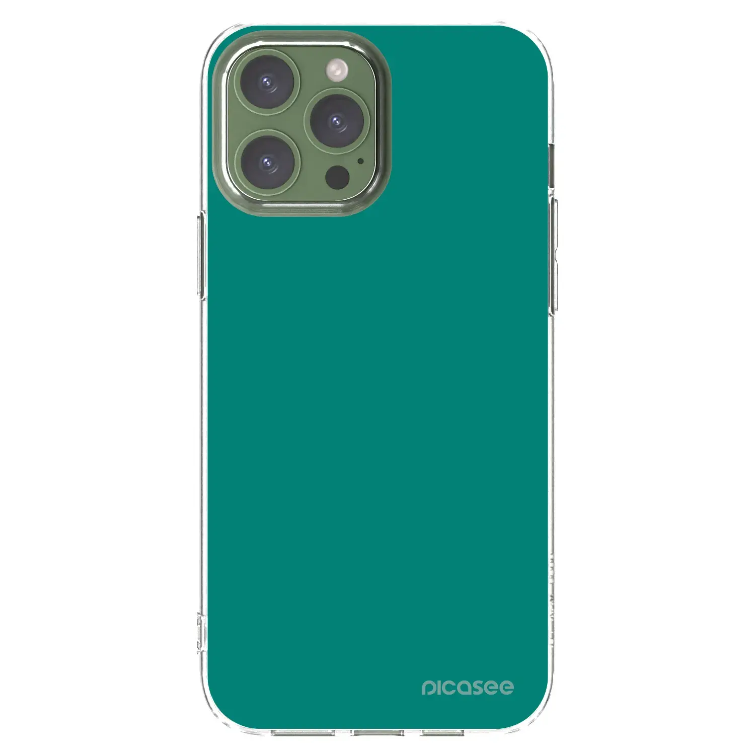 Silikonový průhledný obal pro Apple iPhone 13 Pro Max - Emerald Mist