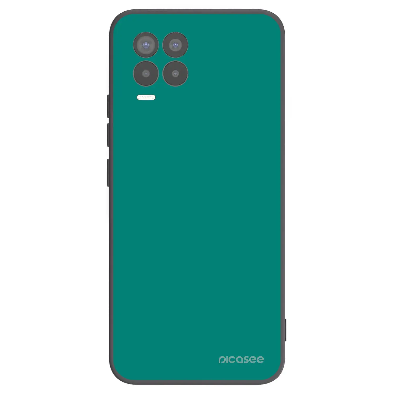 Silikonový černý obal pro Realme 8 Pro - Emerald Mist