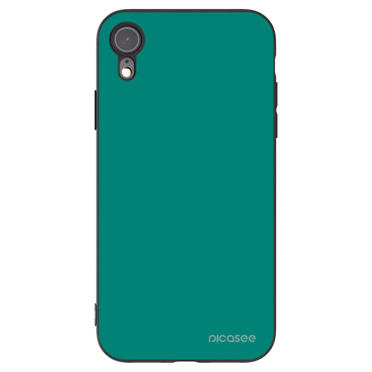 Silikonový černý obal pro Apple iPhone XR - Emerald Mist