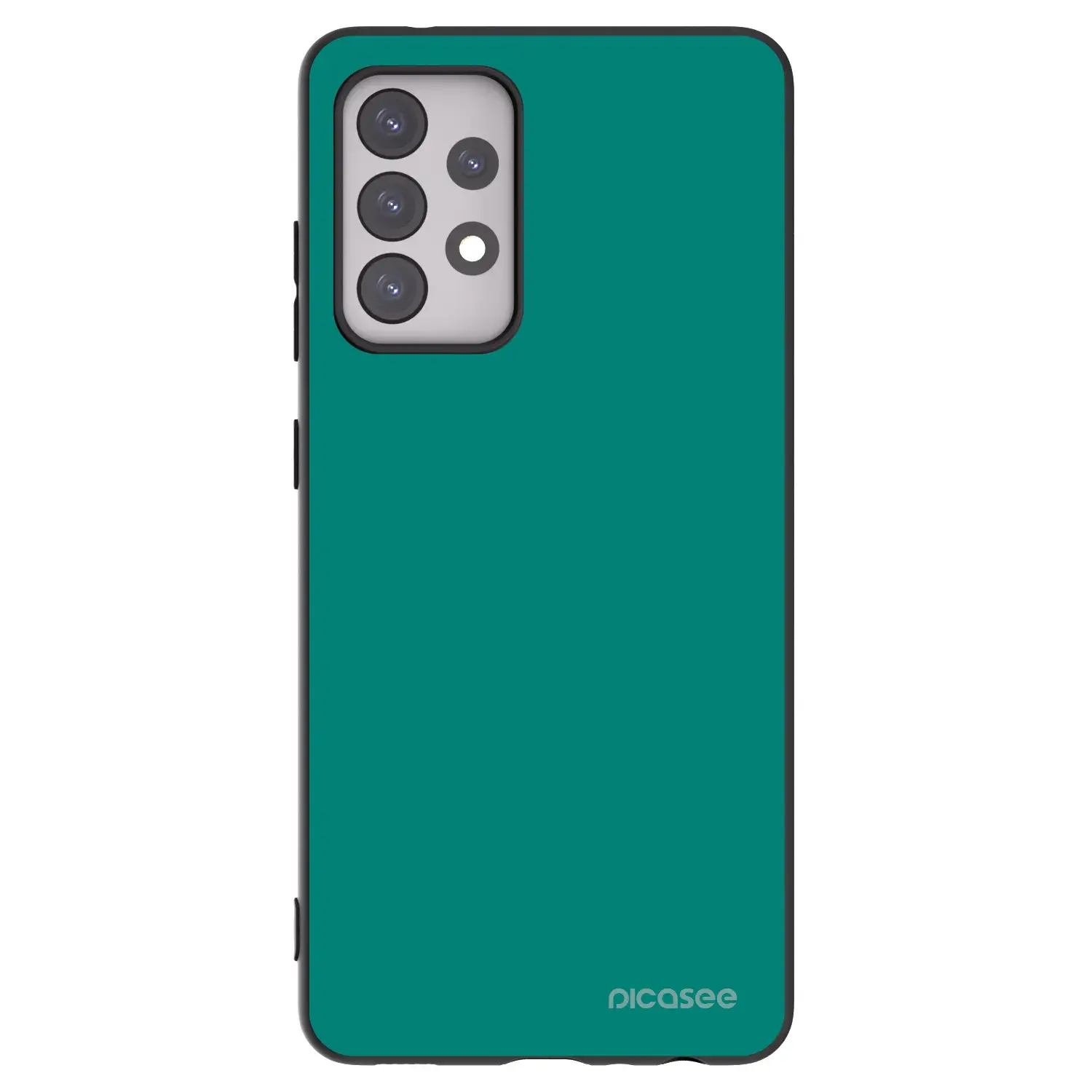 Silikonový černý obal pro Samsung Galaxy A52s 5G A528B - Emerald Mist