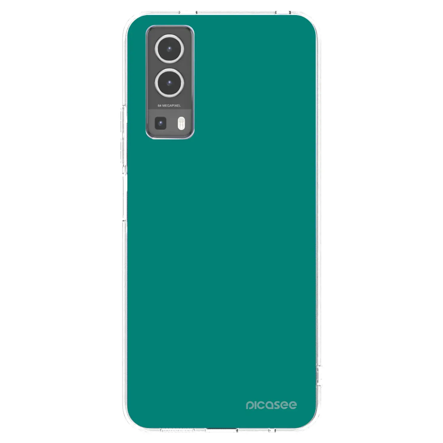 Silikonový průhledný obal pro Vivo Y72 5G - Emerald Mist