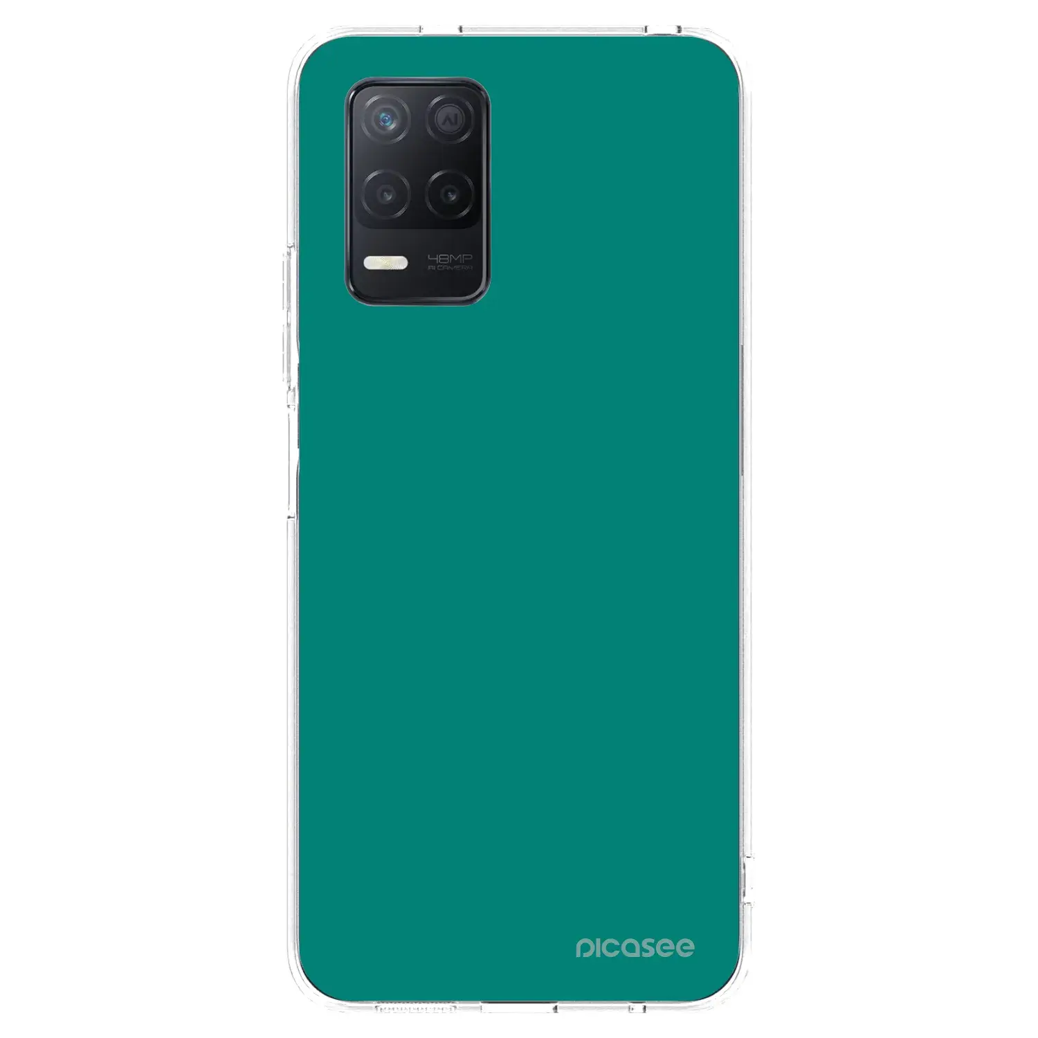 Silikonový průhledný obal pro Realme 8 5G - Emerald Mist