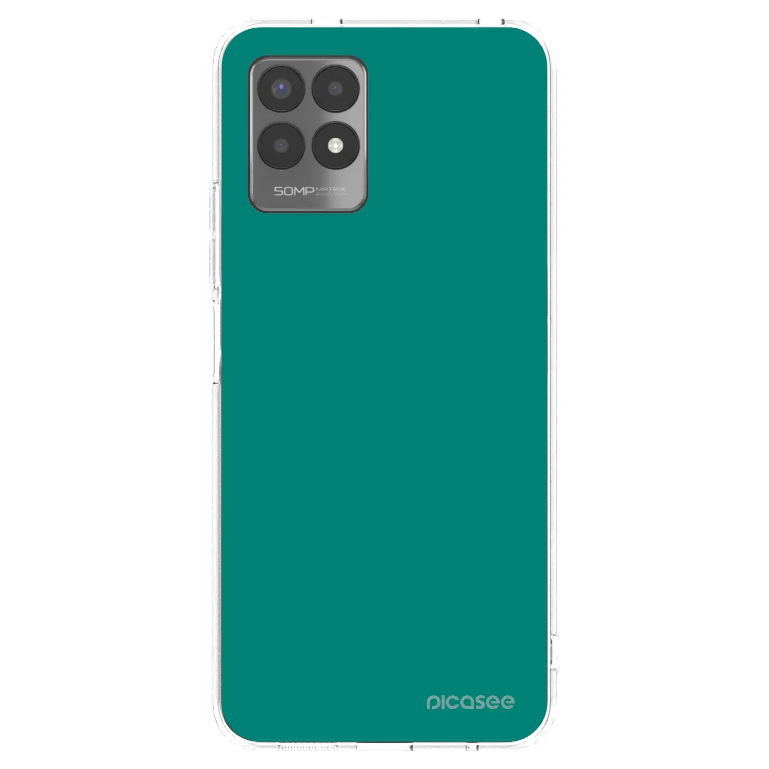 Silikonový průhledný obal pro Realme 8i - Emerald Mist