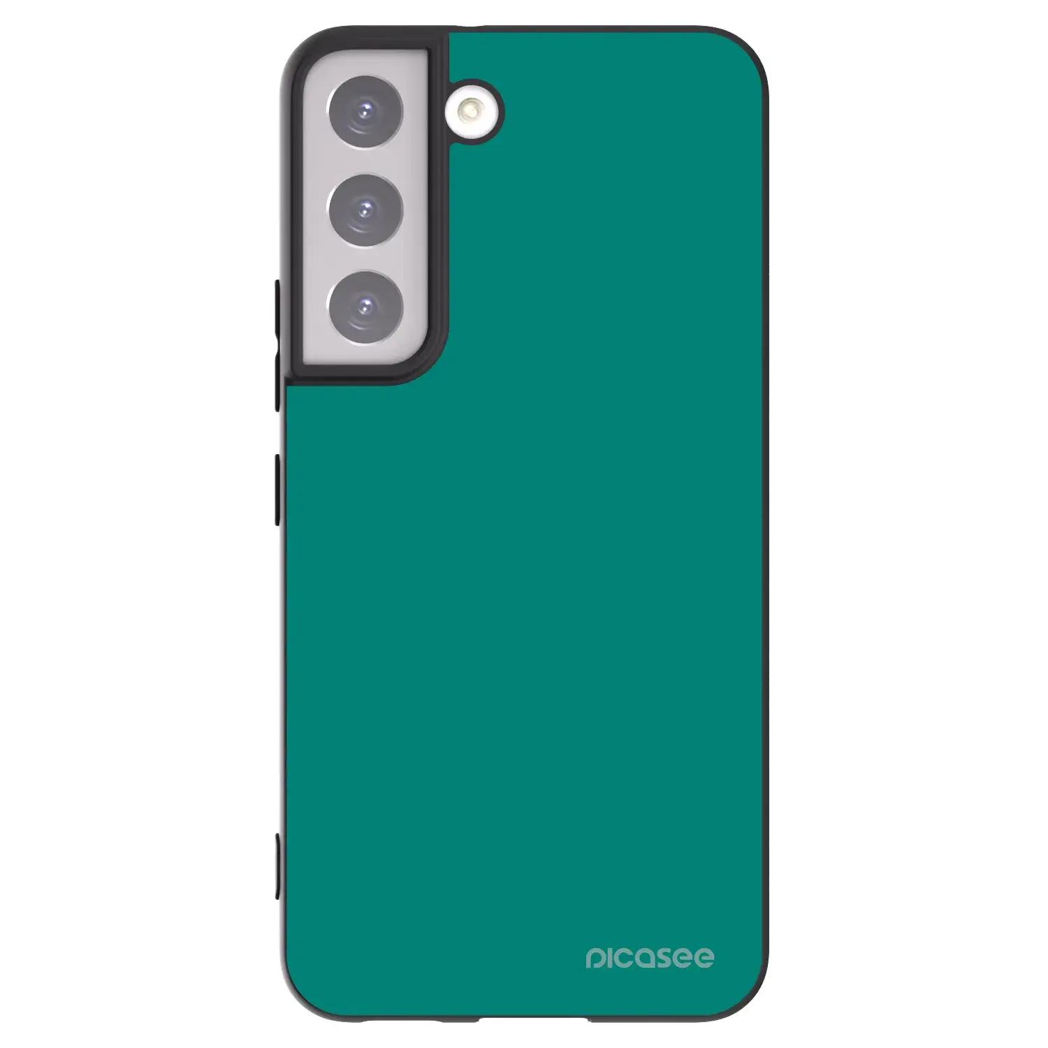 Silikonový černý obal pro Samsung Galaxy S22 5G - Emerald Mist
