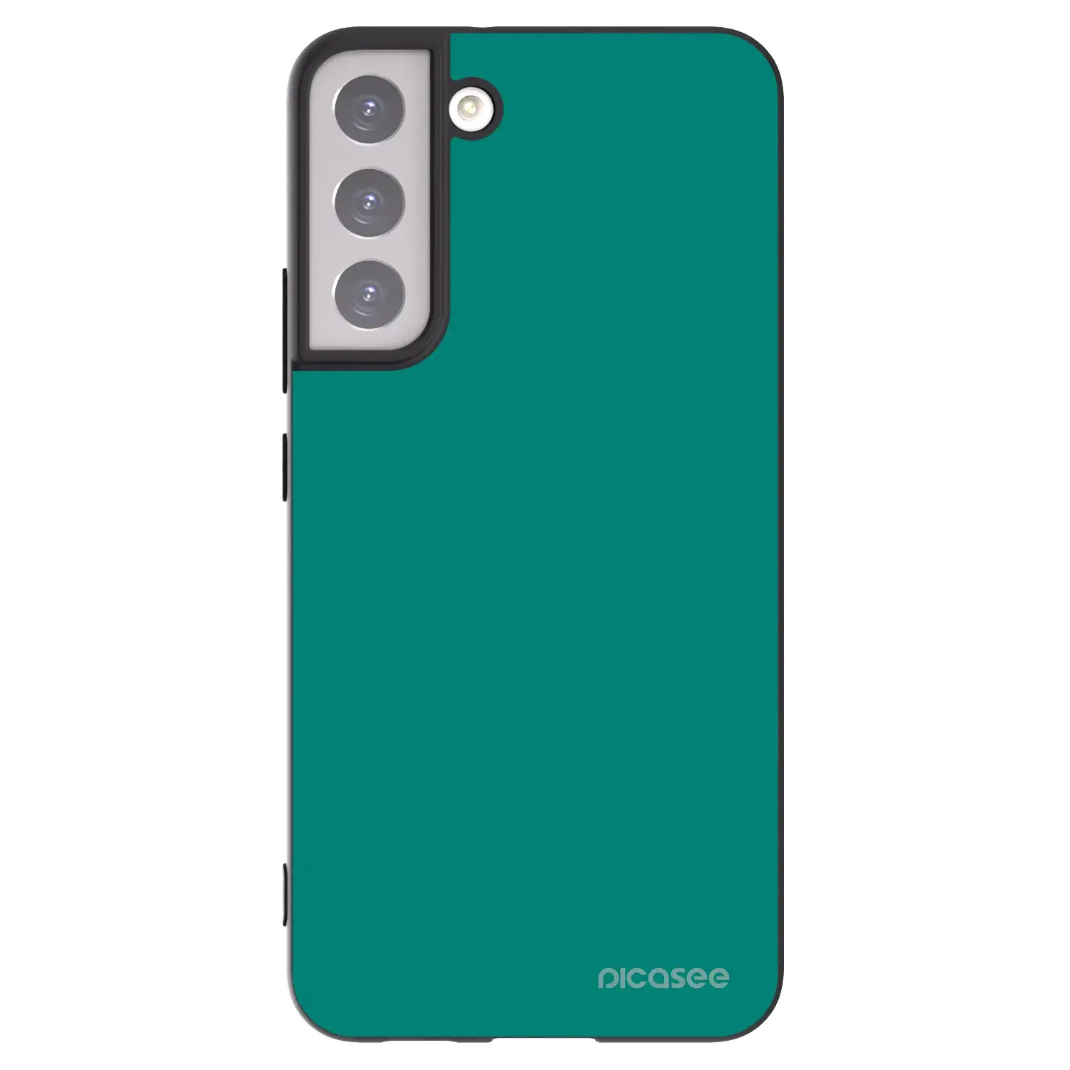 Silikonový černý obal pro Samsung Galaxy S22+ 5G - Emerald Mist