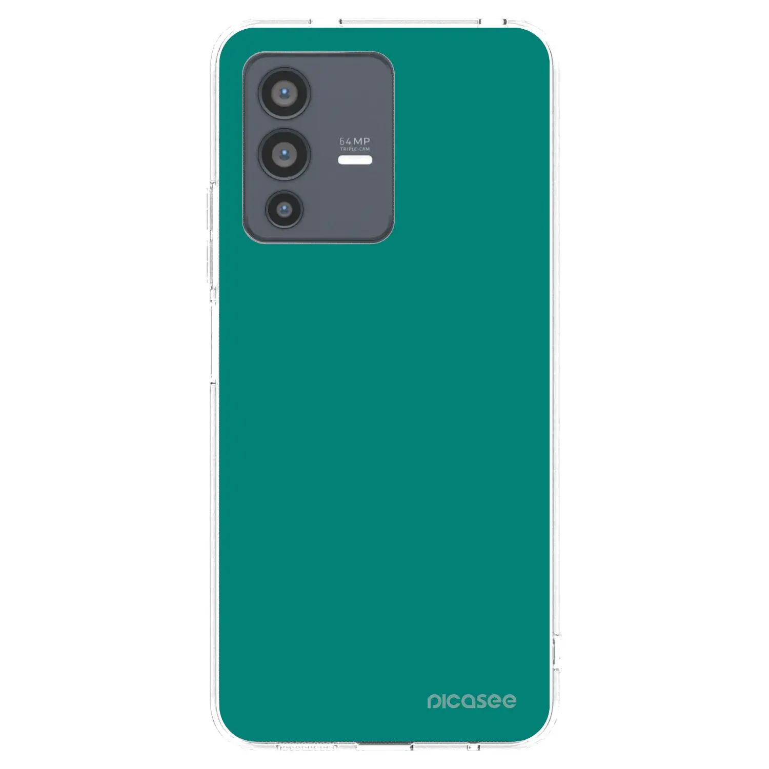 Silikonový průhledný obal pro Vivo V23 5G - Emerald Mist