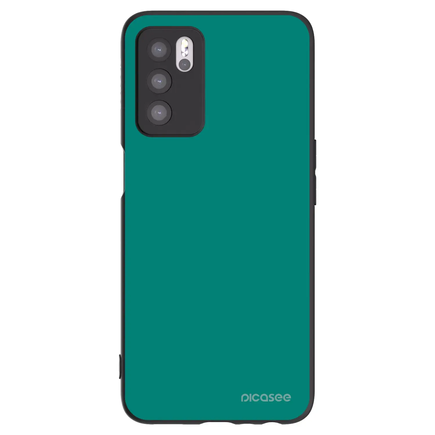 Silikonový černý obal pro OPPO A16 - Emerald Mist