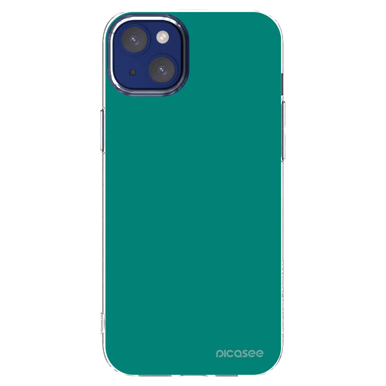 Silikonový průhledný obal pro Apple iPhone 14 Plus - Emerald Mist