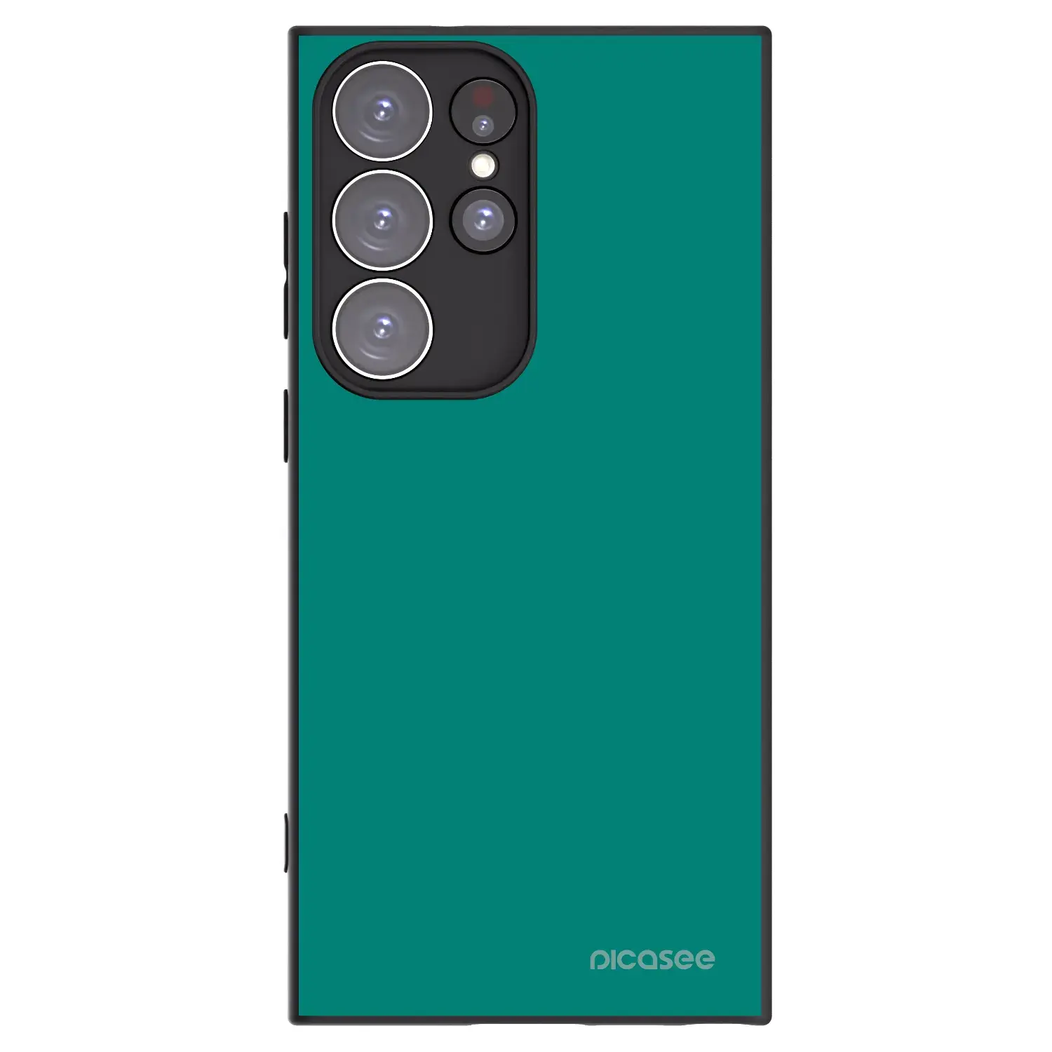 Silikonový černý obal pro Samsung Galaxy S23 Ultra 5G - Emerald Mist