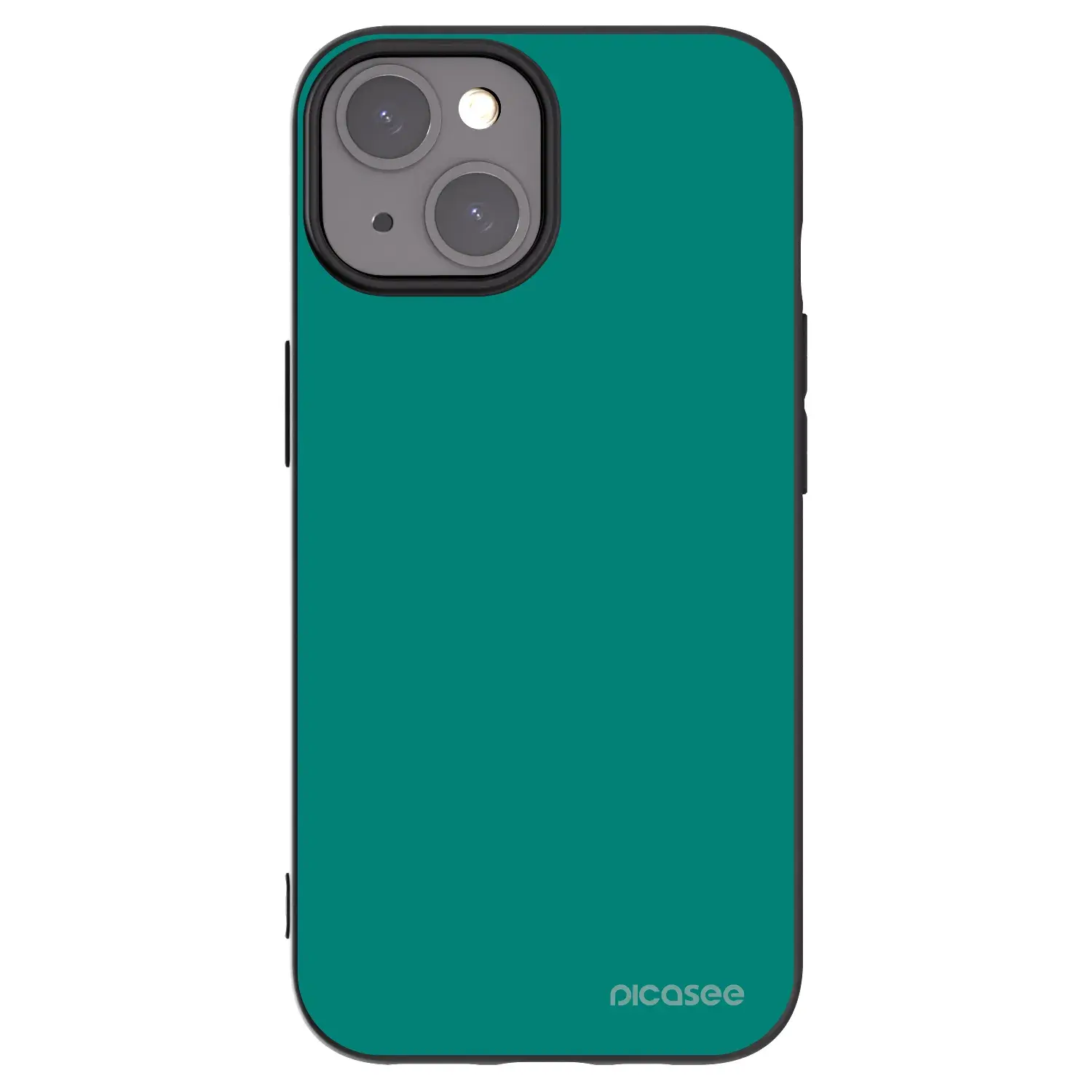 Silikonový černý obal pro Apple iPhone 15 - Emerald Mist