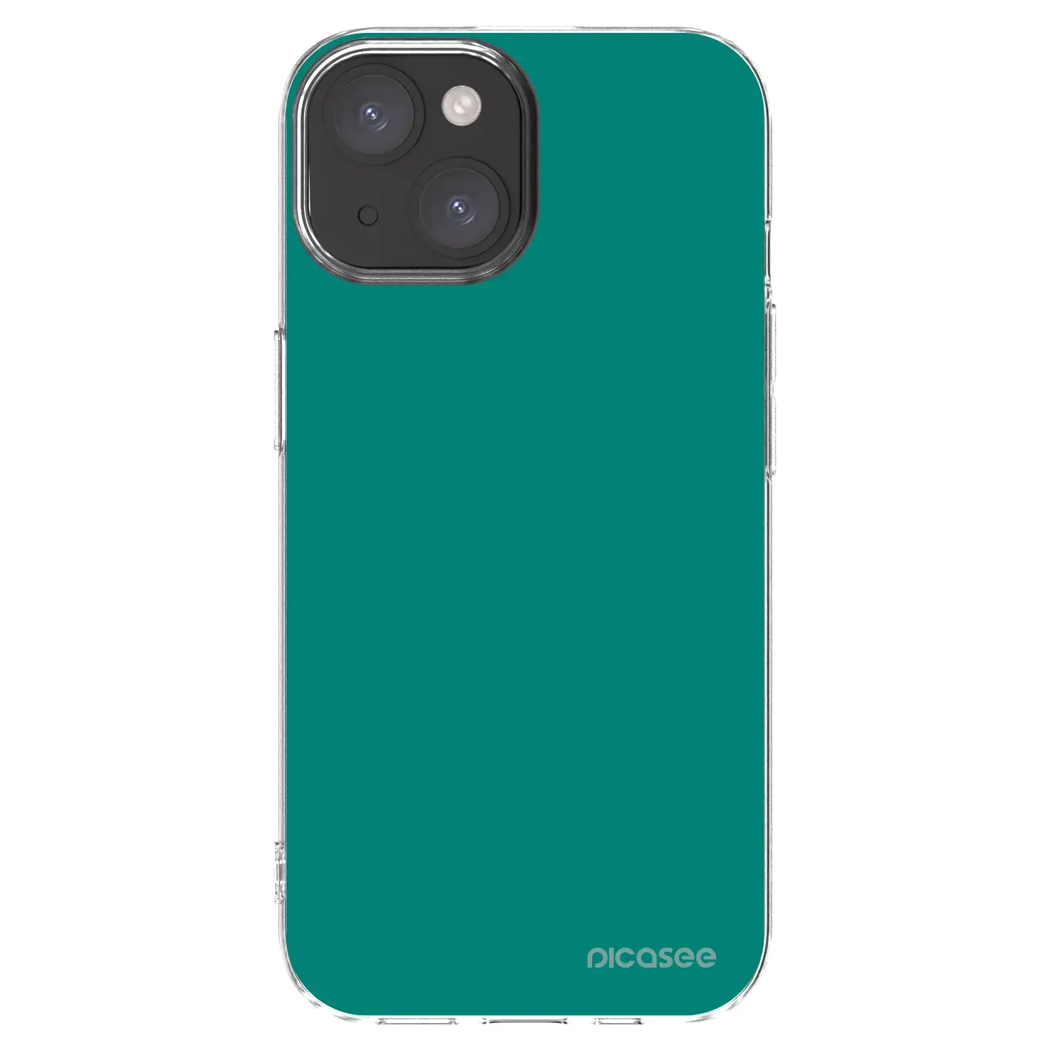 Silikonový průhledný obal pro Apple iPhone 15 - Emerald Mist