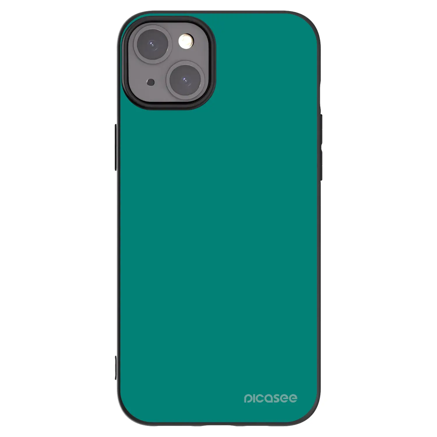 Silikonový černý obal pro Apple iPhone 15 Plus - Emerald Mist