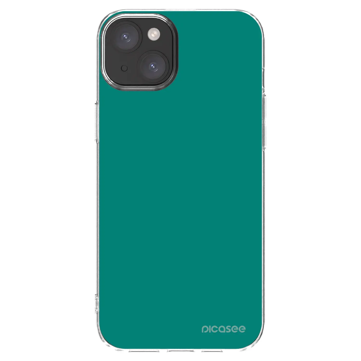 Silikonový průhledný obal pro Apple iPhone 15 Plus - Emerald Mist
