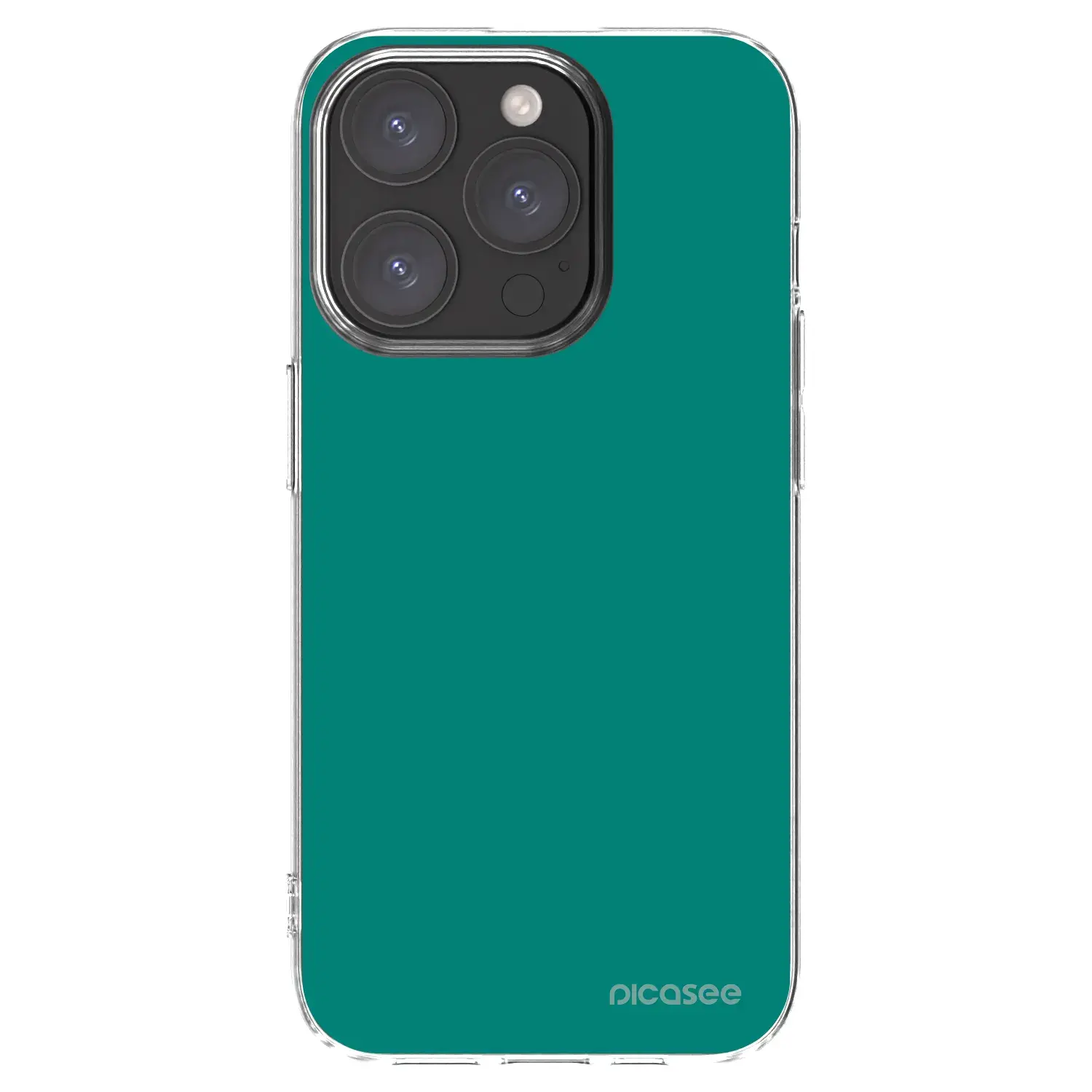 Silikonový průhledný obal pro Apple iPhone 15 Pro - Emerald Mist