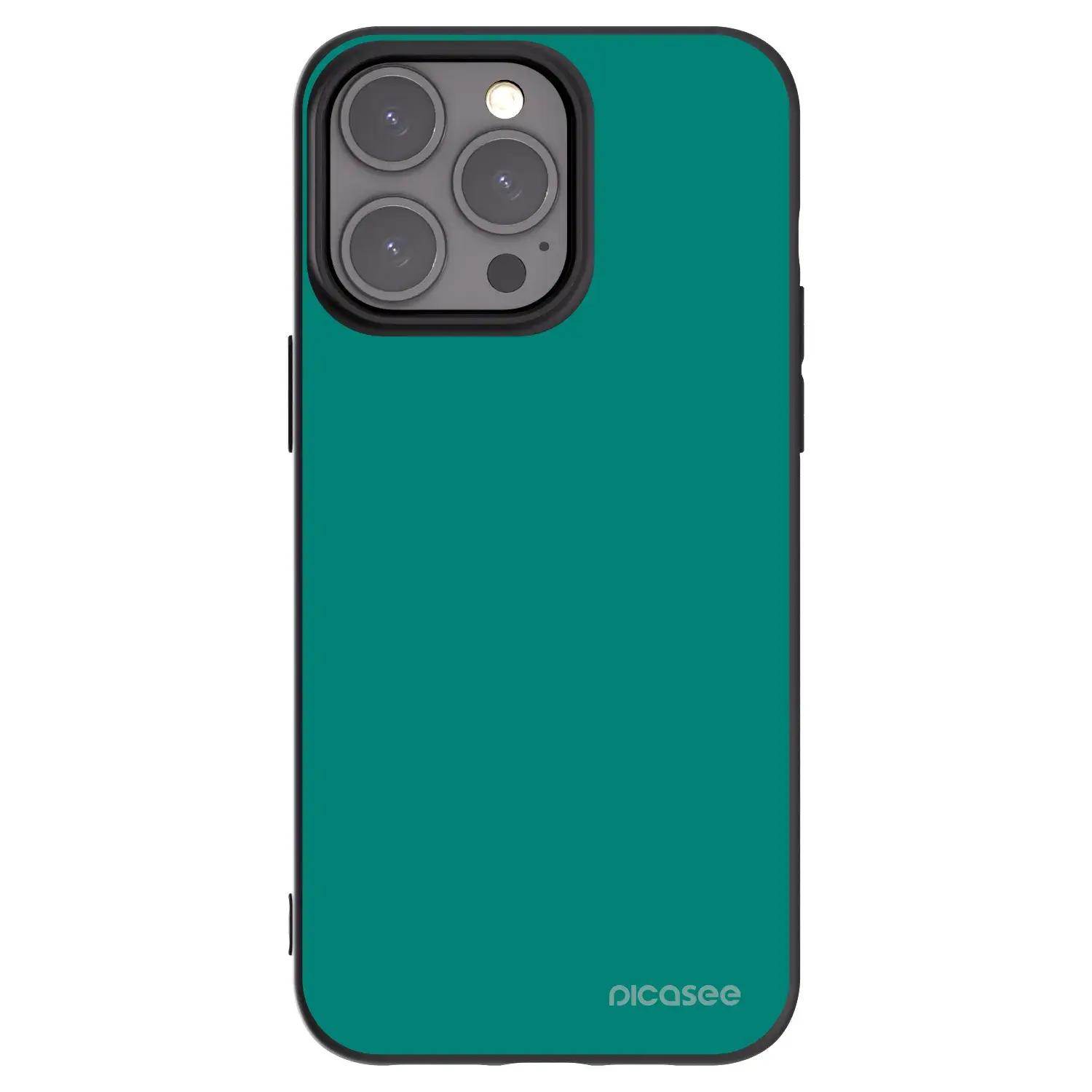 Silikonový černý obal pro Apple iPhone 15 Pro Max - Emerald Mist