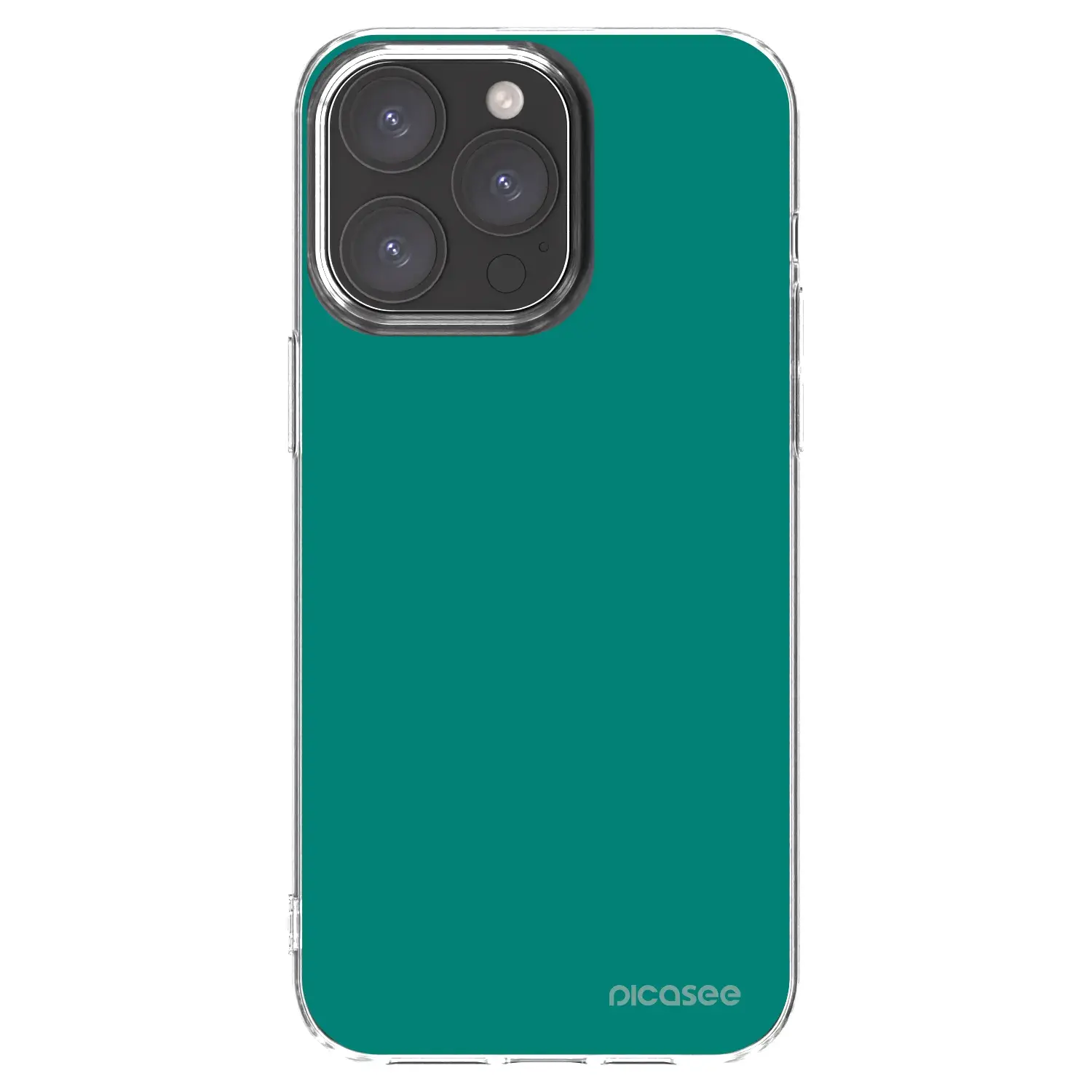 Silikonový průhledný obal pro Apple iPhone 15 Pro Max - Emerald Mist