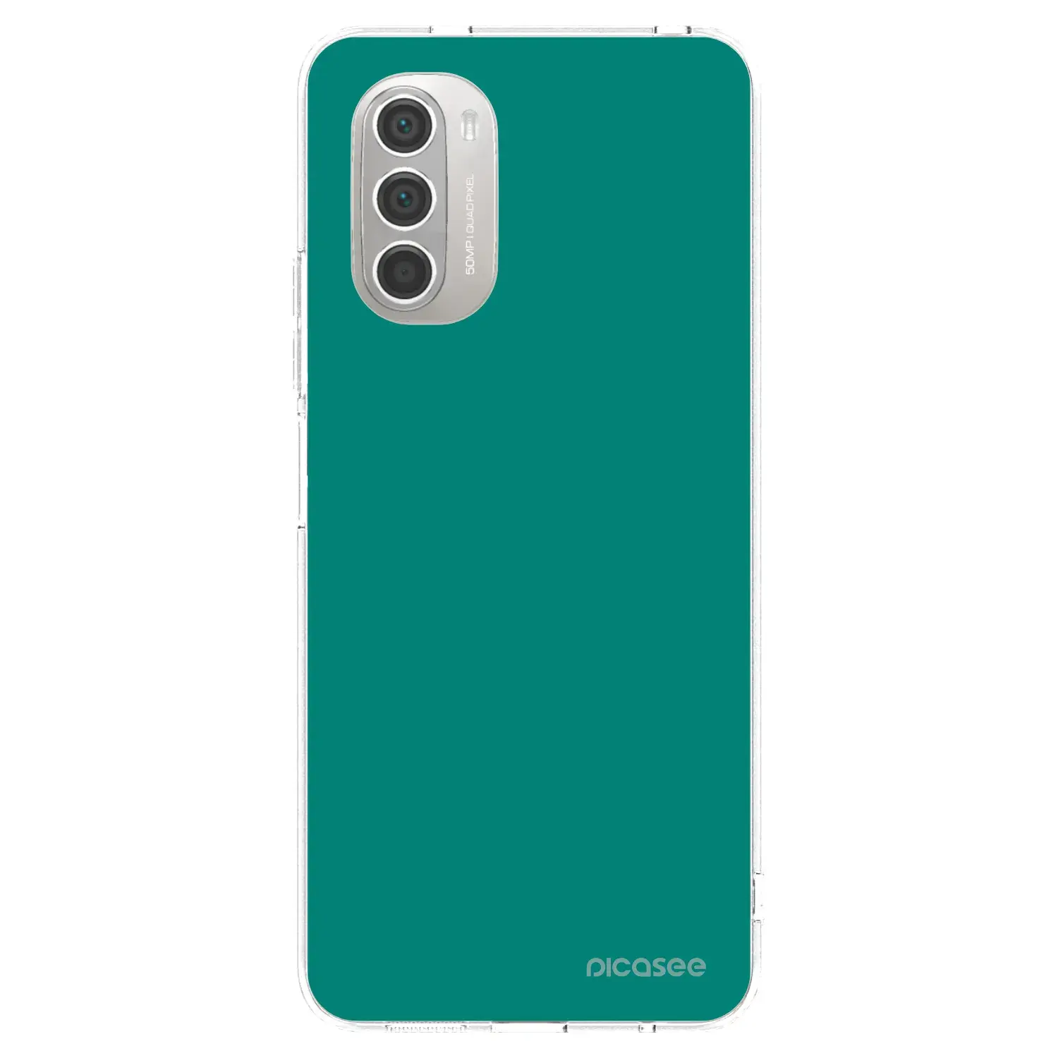Silikonový průhledný obal pro Motorola Moto G51 - Emerald Mist