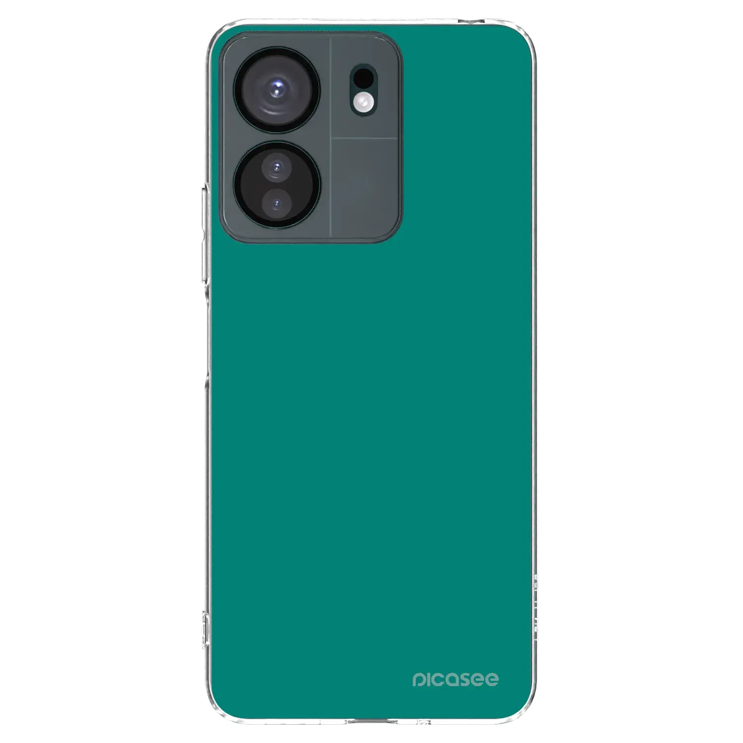 Silikonový průhledný obal pro Xiaomi Redmi 13C 4G - Emerald Mist