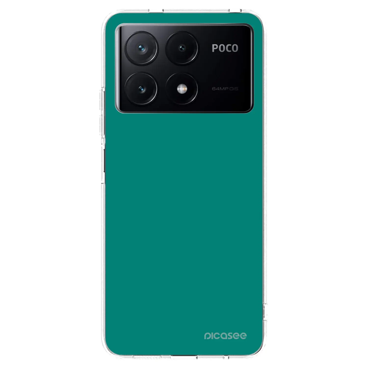 Silikonový průhledný obal pro Xiaomi Poco X6 Pro - Emerald Mist