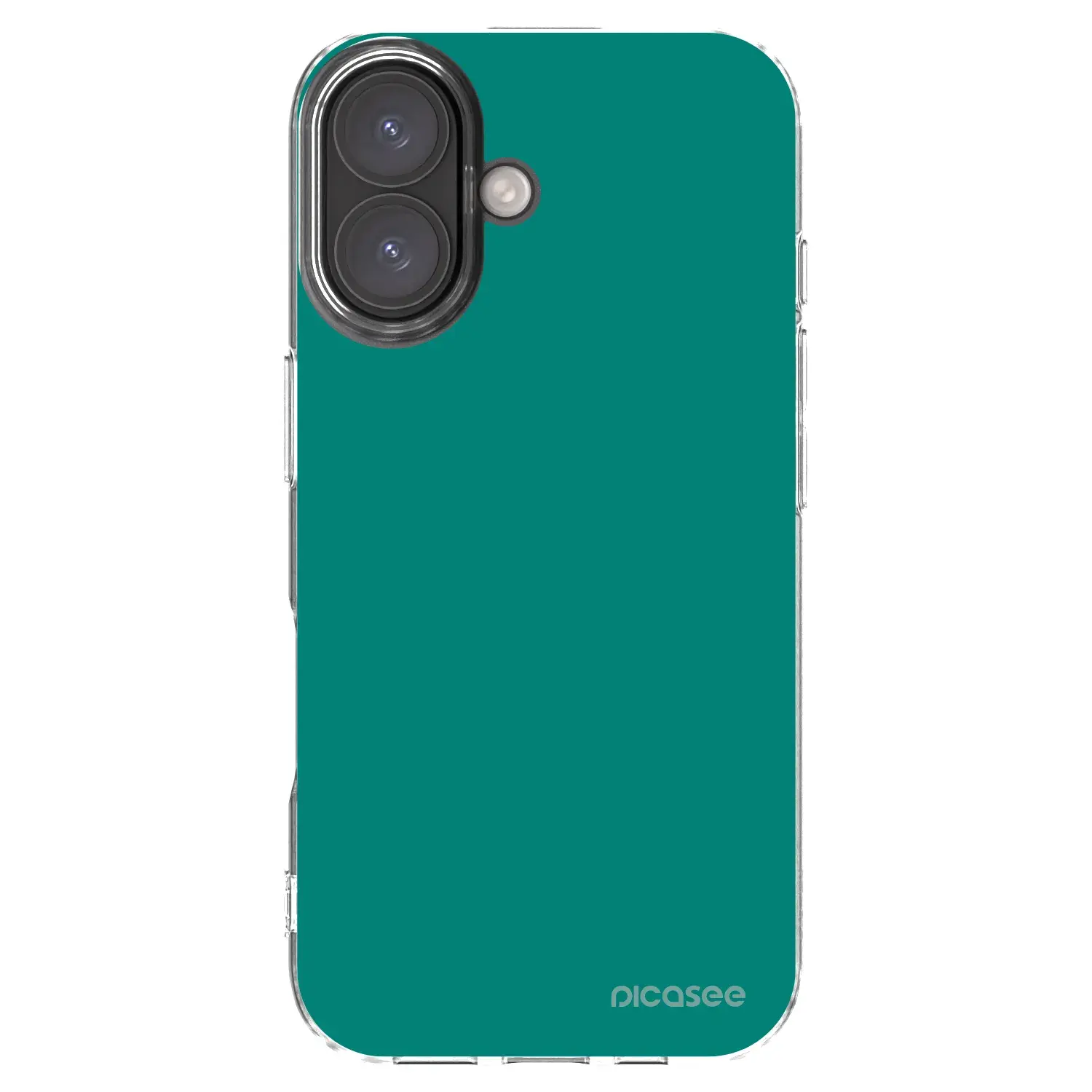 Silikonový průhledný obal pro Apple iPhone 16 - Emerald Mist