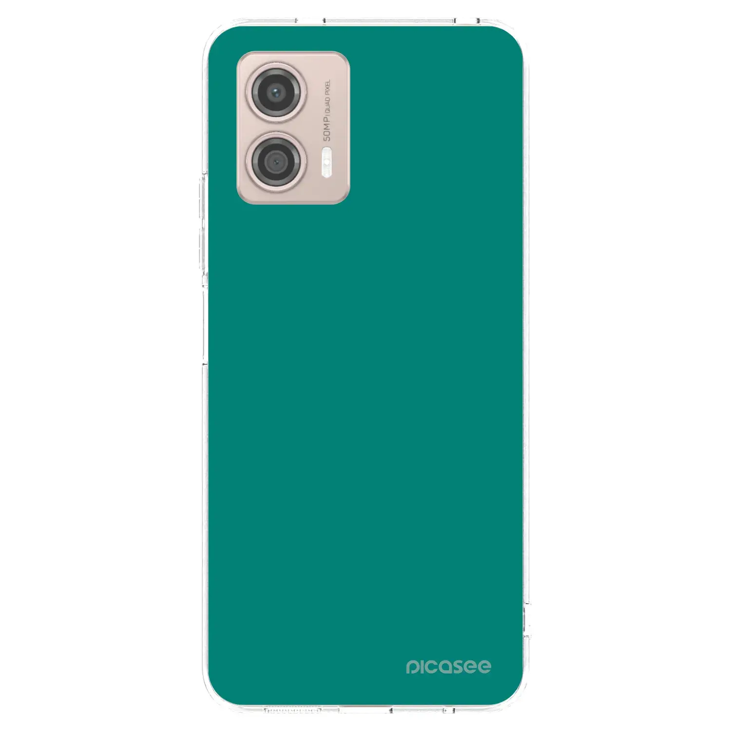 Silikonový průhledný obal pro Motorola Moto G53 5G - Emerald Mist