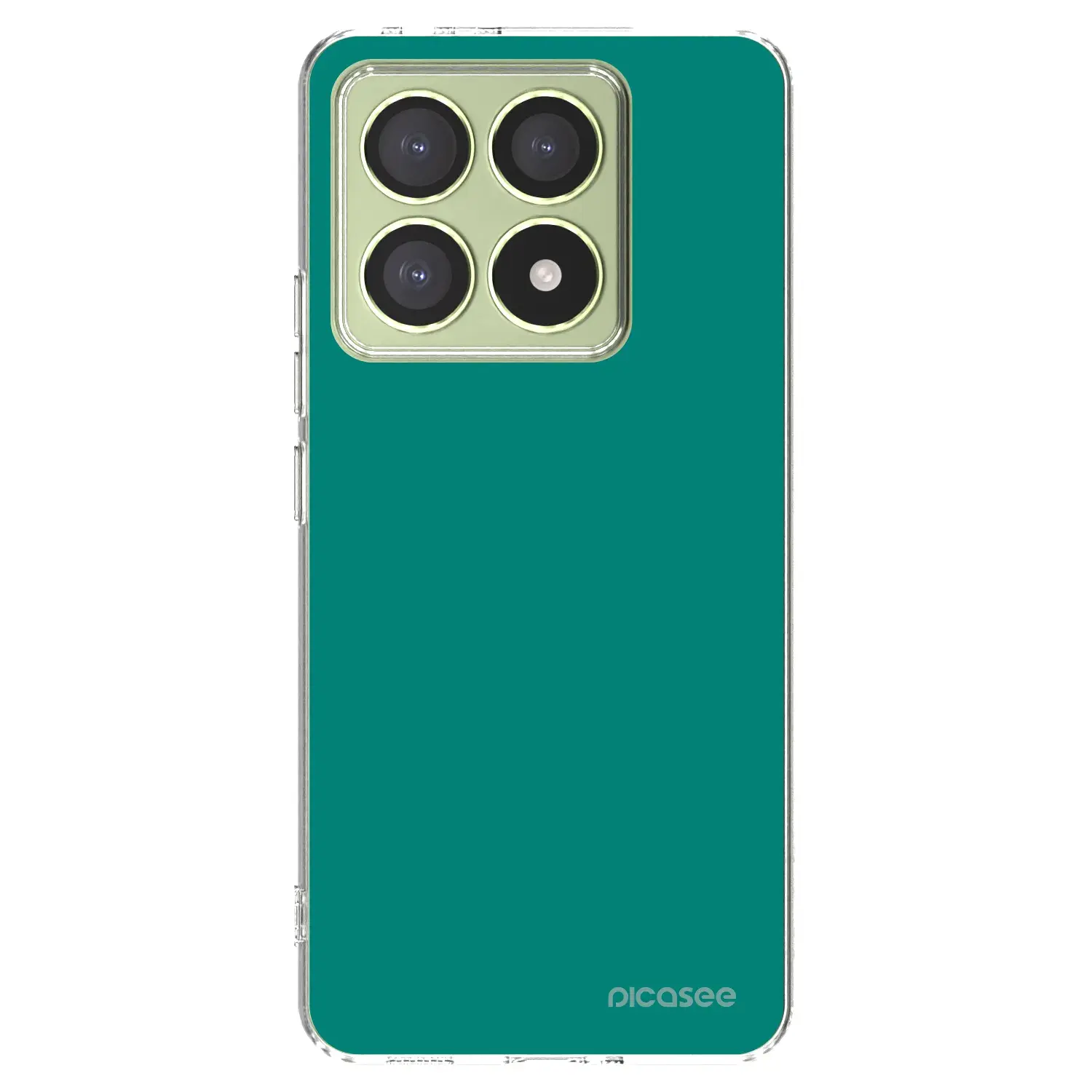 Silikonový průhledný obal pro Xiaomi 14T - Emerald Mist
