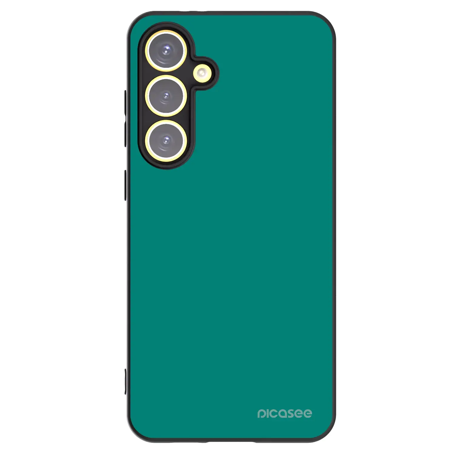 Silikonový černý obal pro Samsung Galaxy S24 FE S721B - Emerald Mist