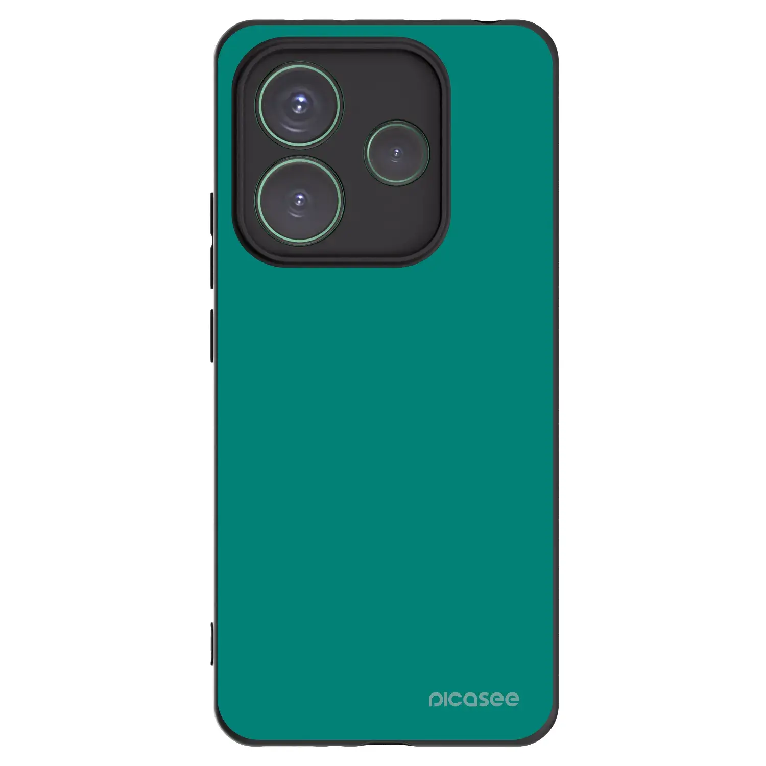 Silikonový černý obal pro Xiaomi Redmi Note 14 5G - Emerald Mist