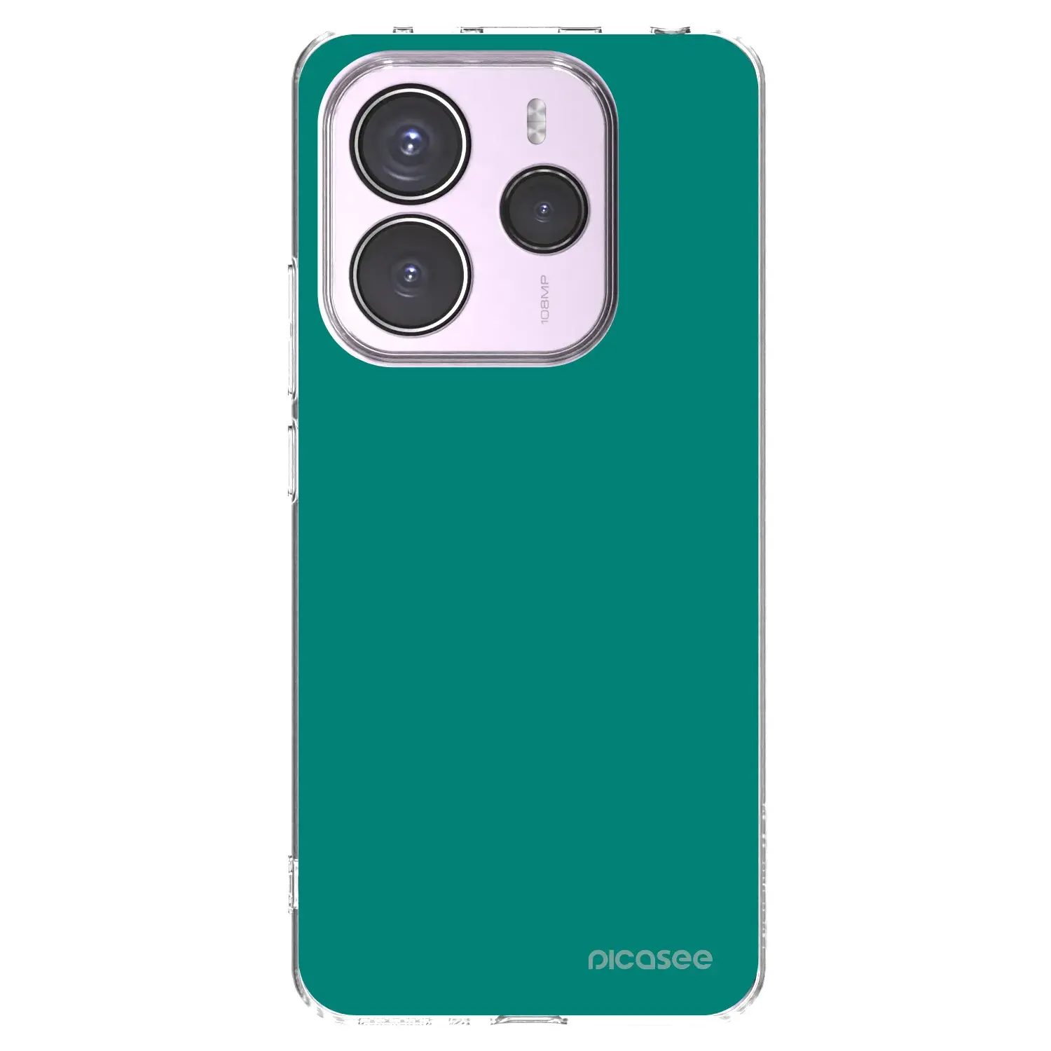 Silikonový průhledný obal pro Xiaomi Redmi Note 14 5G - Emerald Mist