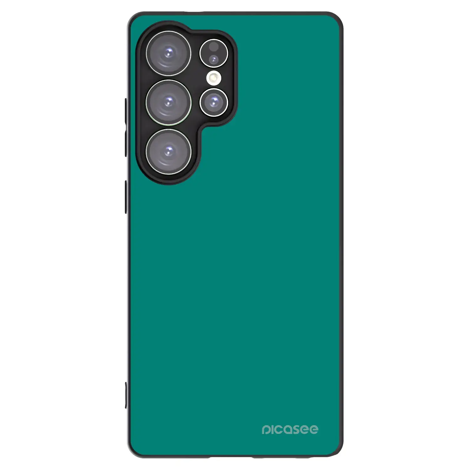 Silikonový černý obal pro Samsung Galaxy S25 Ultra 5G - Emerald Mist