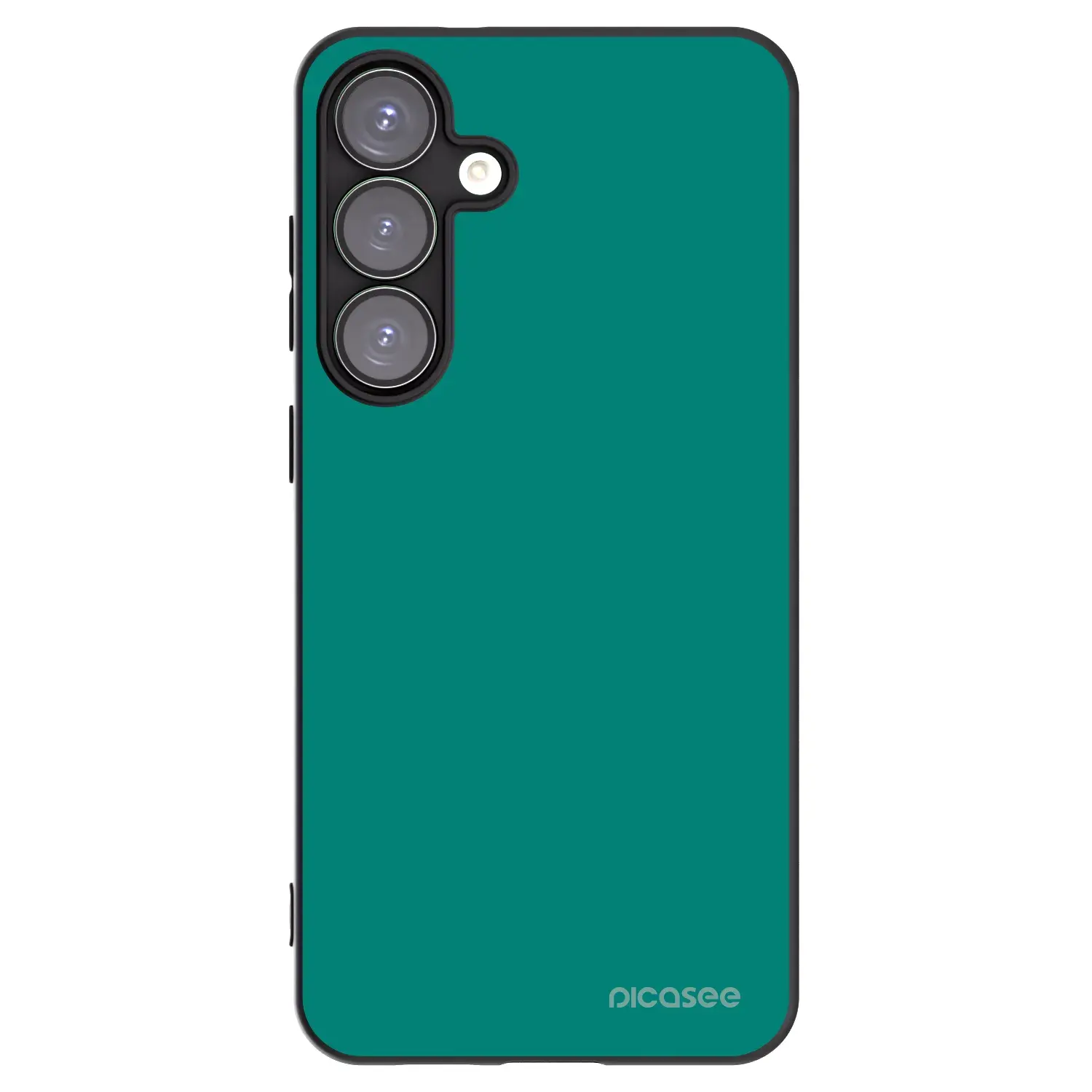 Silikonový černý obal pro Samsung Galaxy S25+ 5G - Emerald Mist