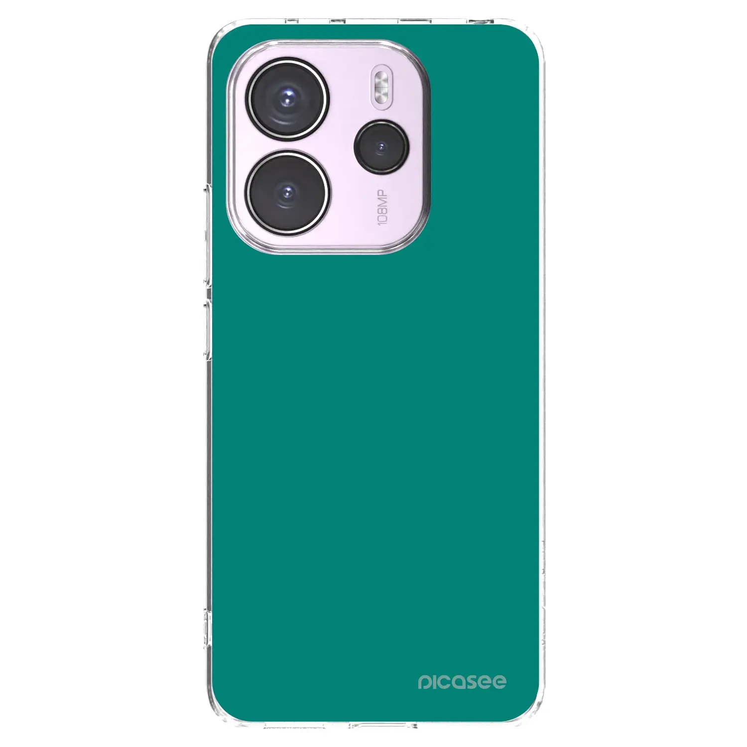 Silikonový průhledný obal pro Xiaomi Redmi Note 14 4G - Emerald Mist