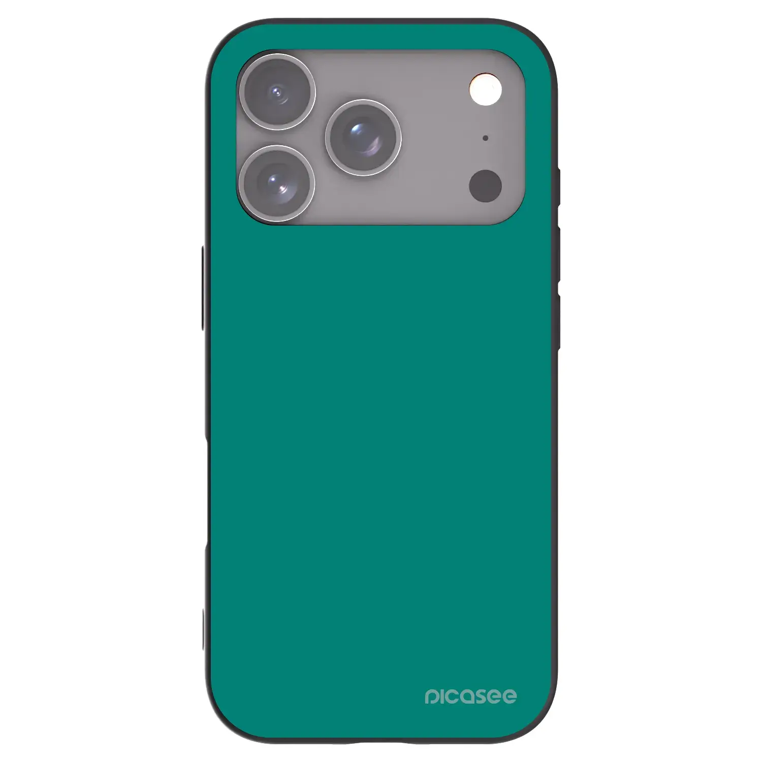 Silikonový černý obal pro Apple iPhone 17 Pro - Emerald Mist
