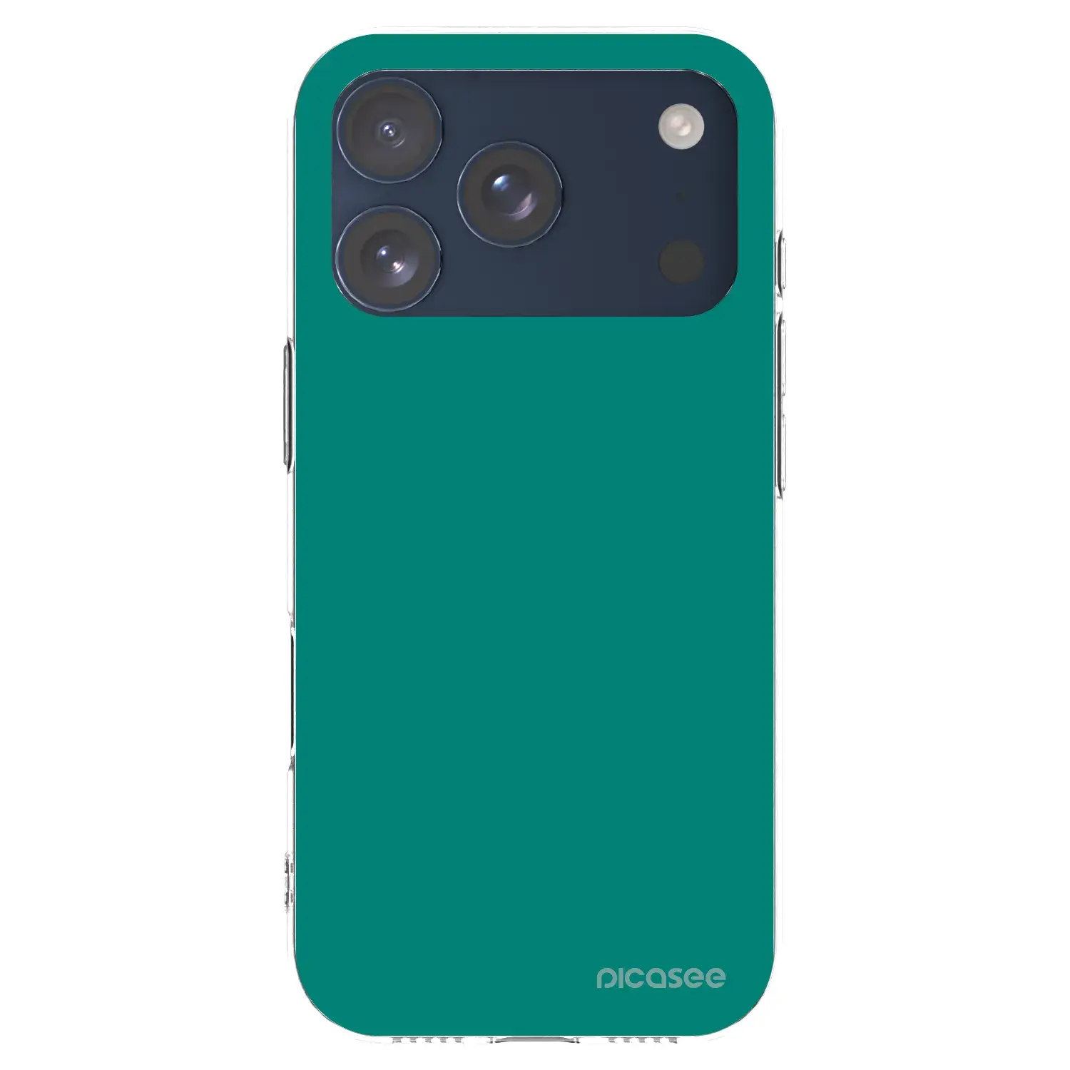 Silikonový průhledný obal pro Apple iPhone 17 Pro - Emerald Mist