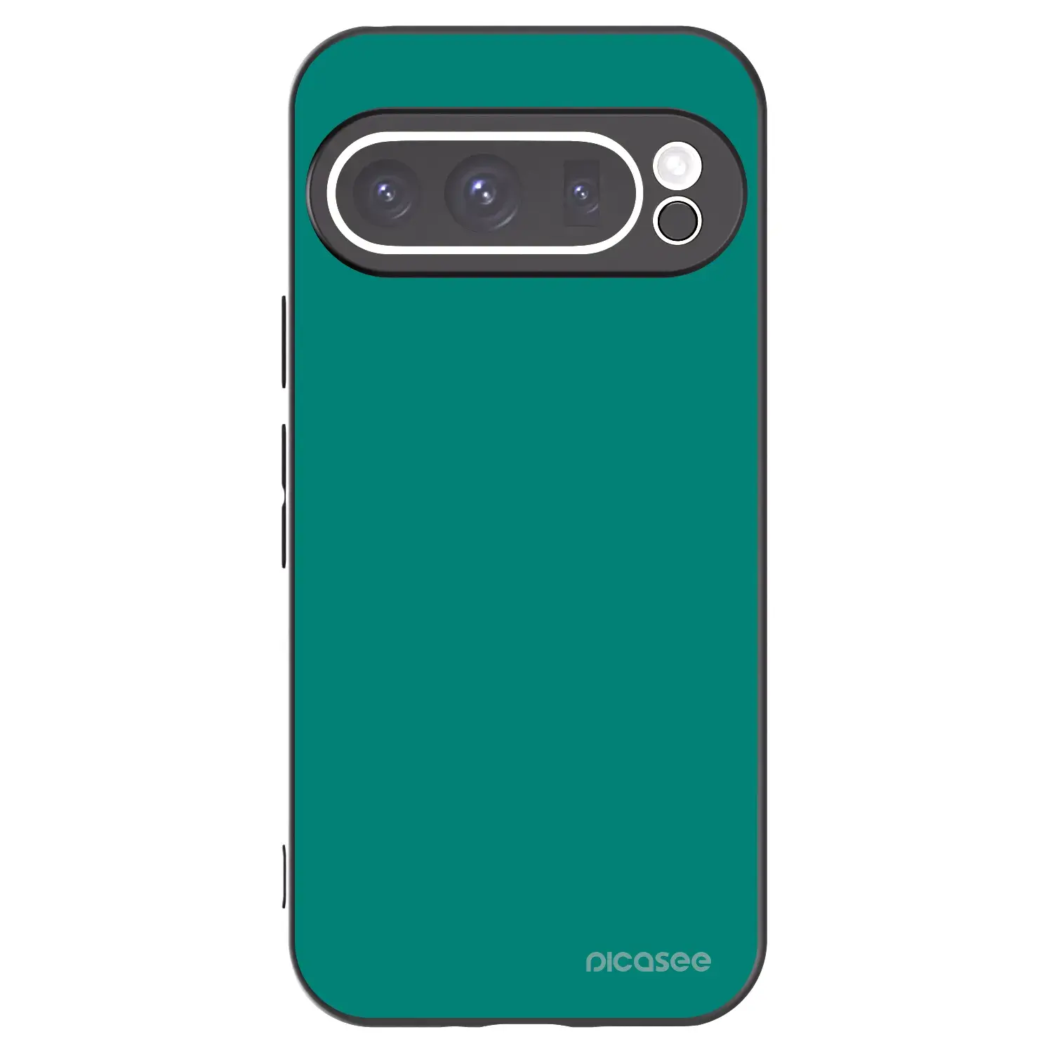 Silikonový černý obal pro Google Pixel 9 Pro XL - Emerald Mist