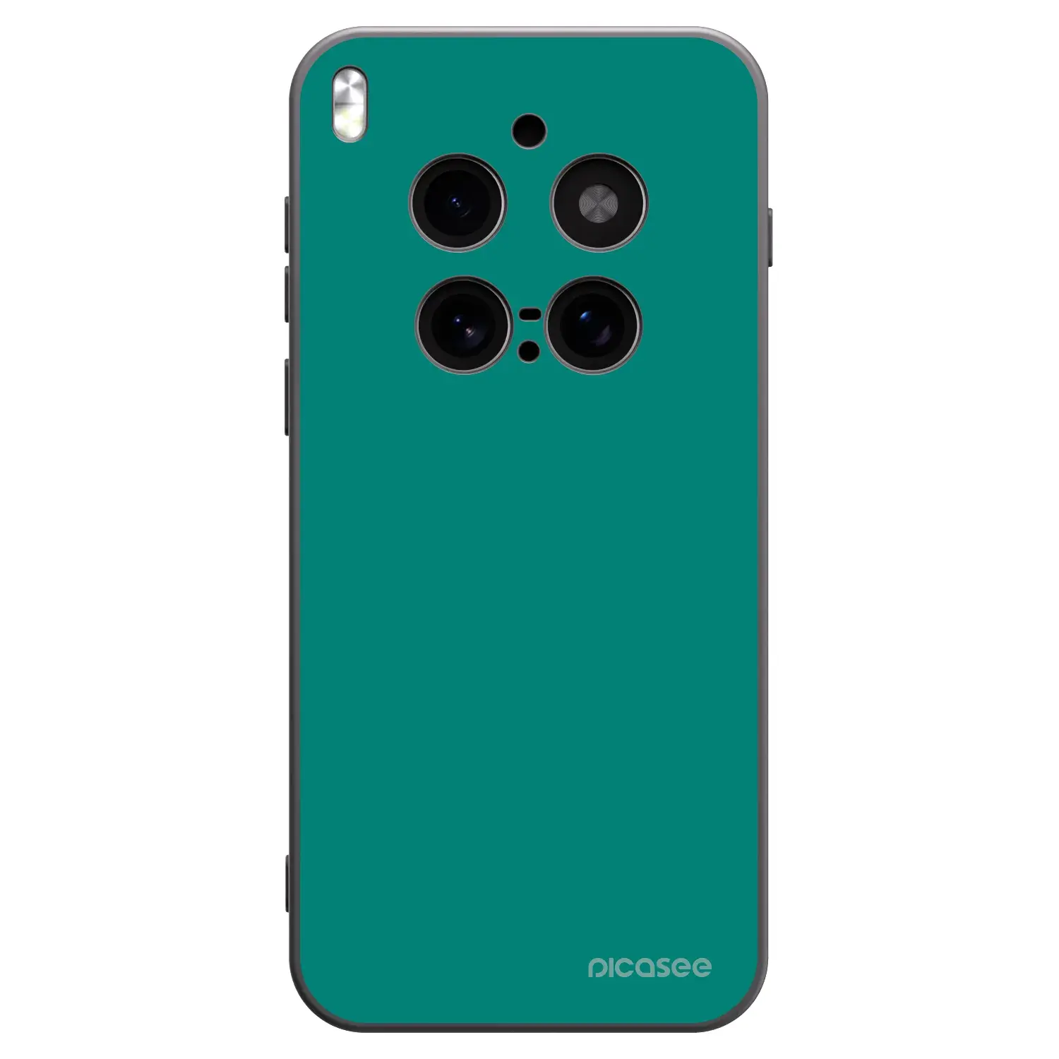 Silikonový černý obal pro Vivo X300 Pro - Emerald Mist