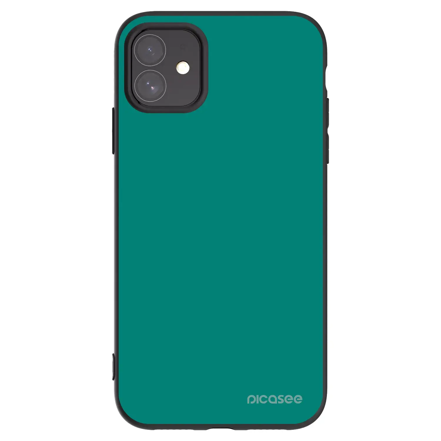 Silikonový černý obal pro Apple iPhone 11 - Emerald Mist