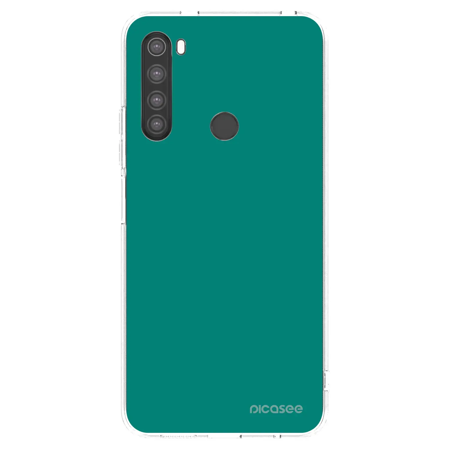 Silikonový průhledný obal pro Xiaomi Redmi Note 8 - Emerald Mist