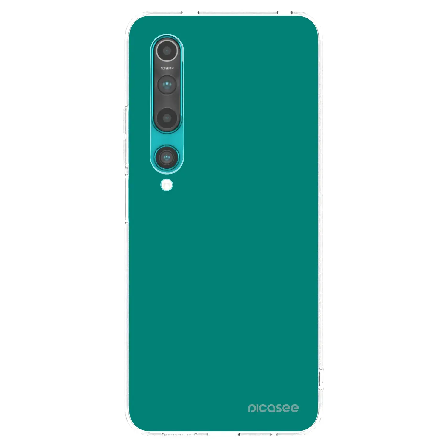Silikonový průhledný obal pro Xiaomi Mi 10 - Emerald Mist