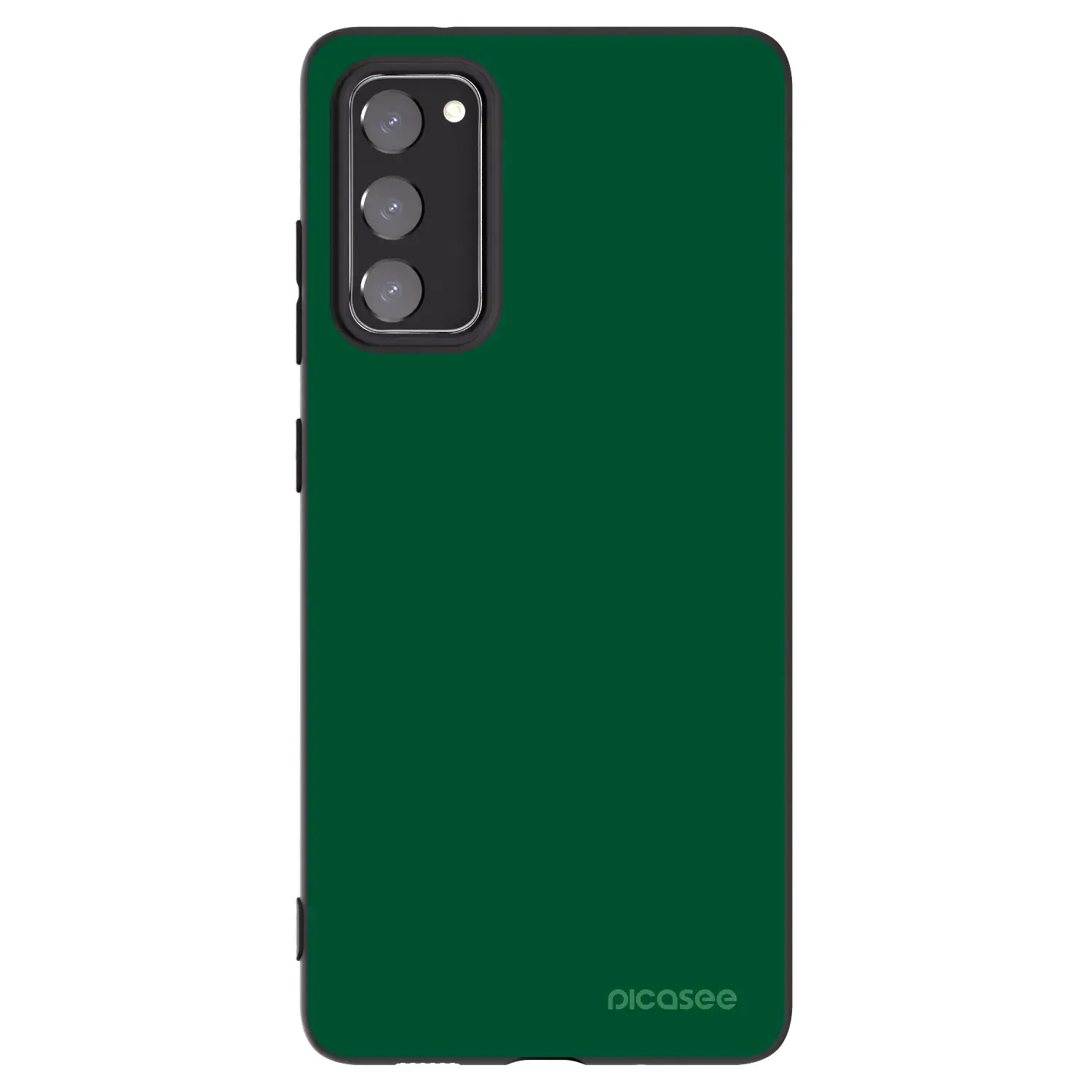 Silikonový černý obal pro Samsung Galaxy S20 FE - Green Gleam