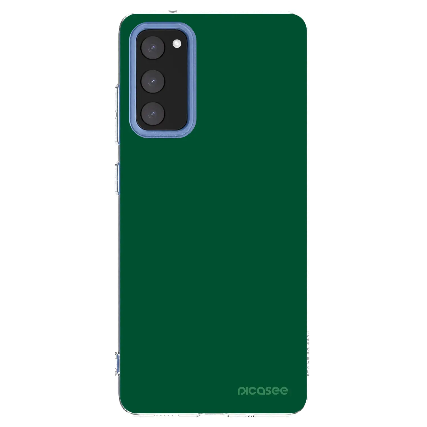 Silikonový průhledný obal pro Samsung Galaxy S20 FE - Green Gleam