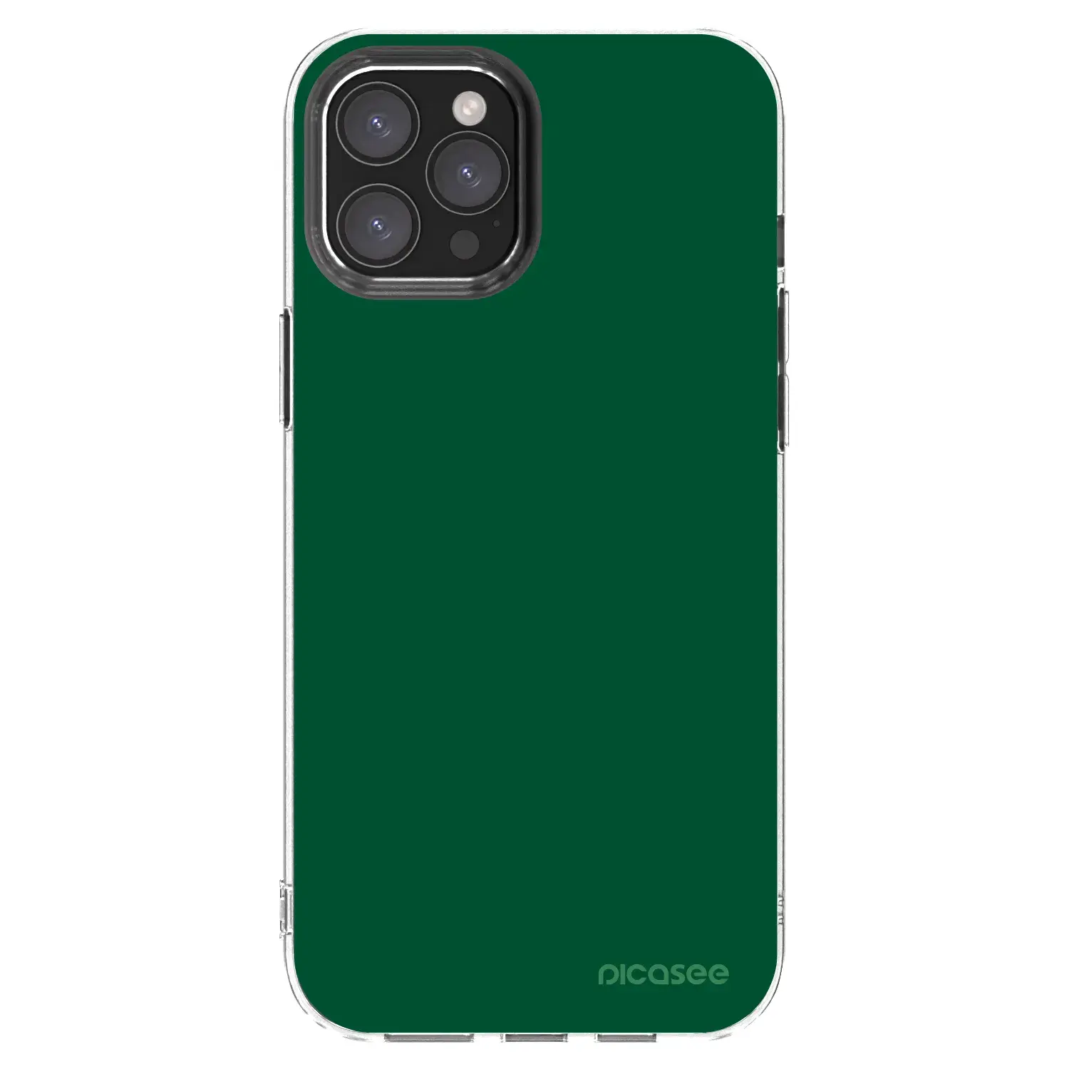 Silikonový průhledný obal pro Apple iPhone 12 Pro Max - Green Gleam