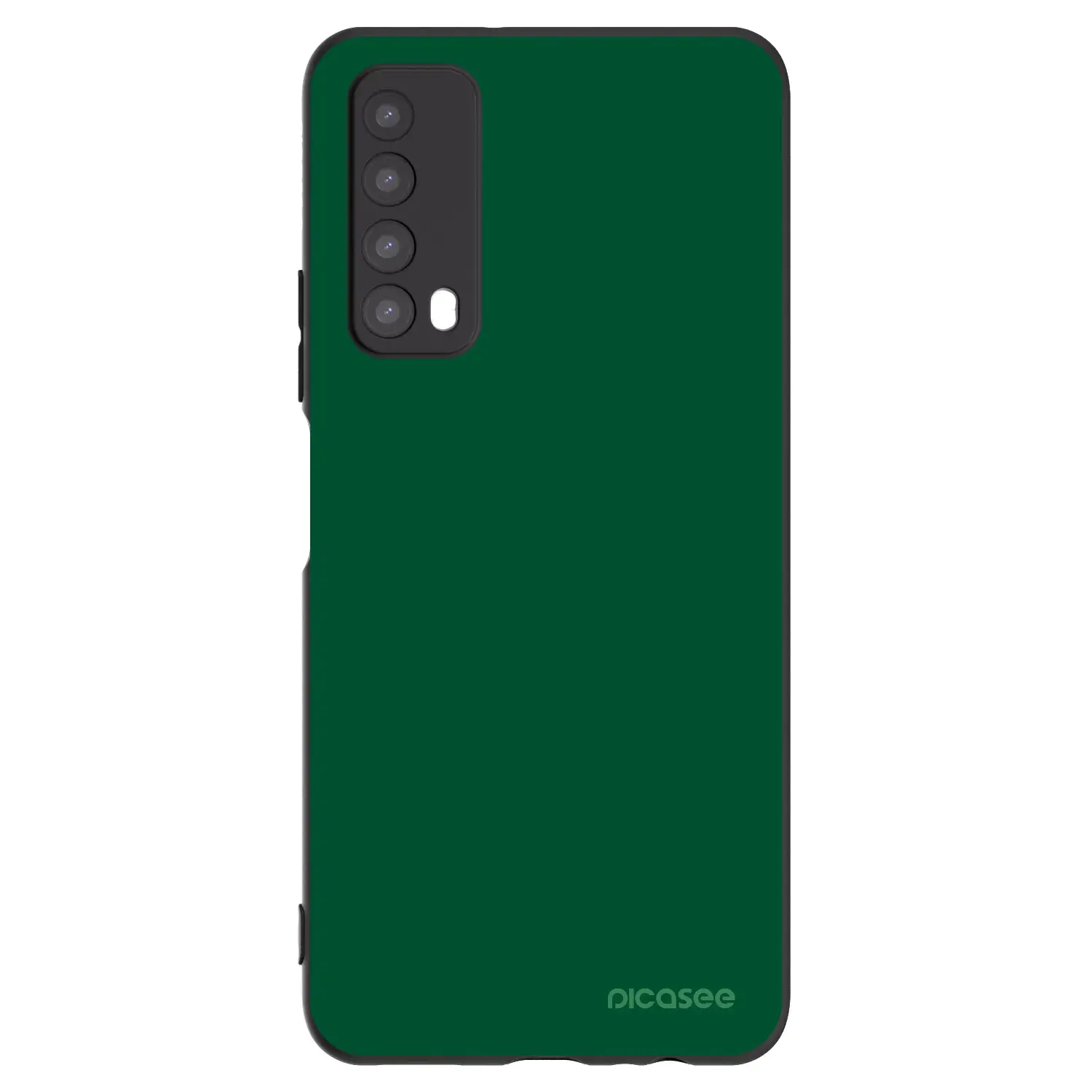 Silikonový černý obal pro Huawei P Smart 2021 - Green Gleam