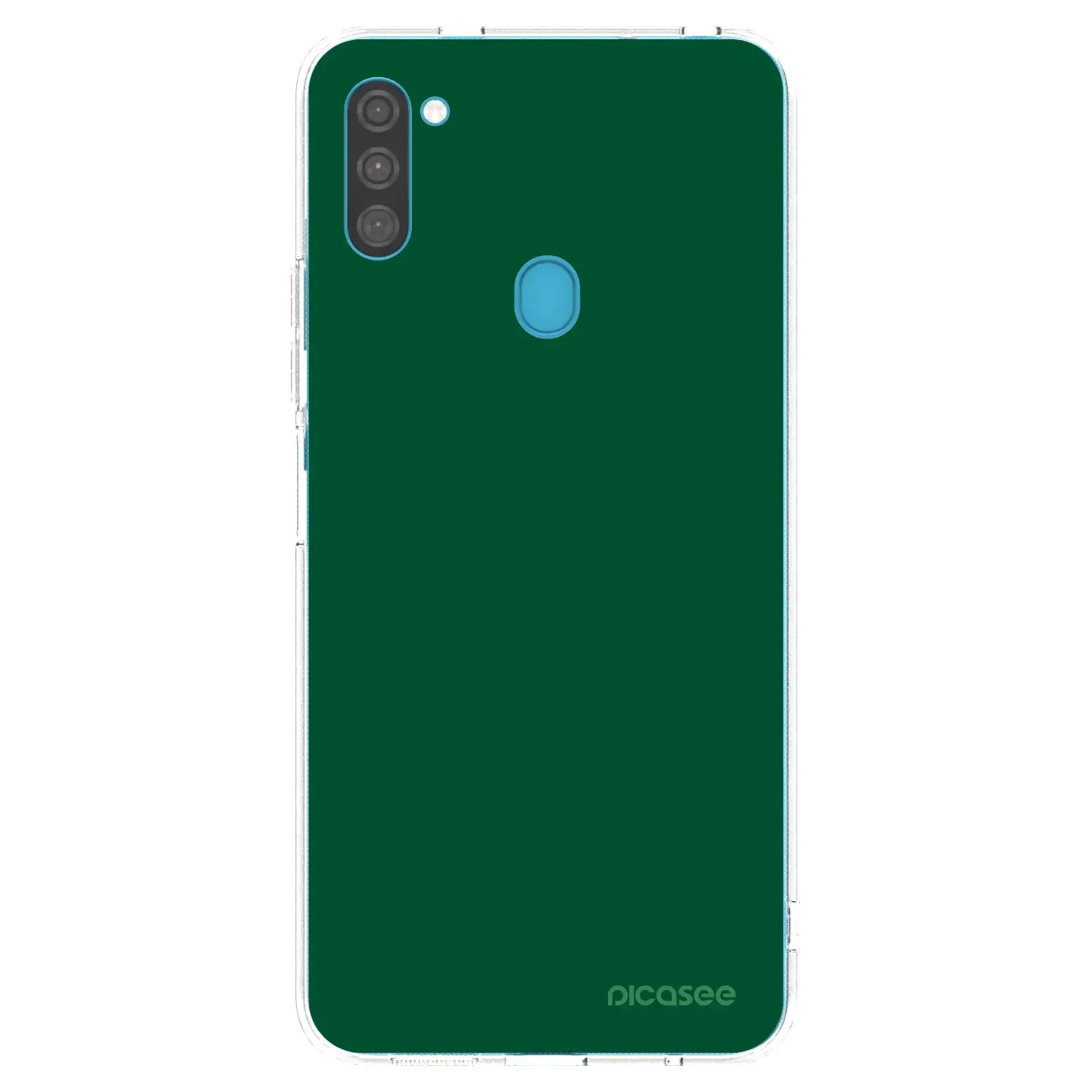 Silikonový průhledný obal pro Samsung Galaxy M11 - Green Gleam