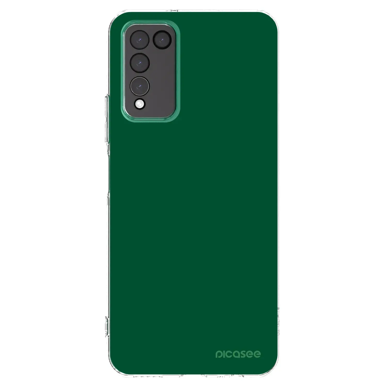 Silikonový průhledný obal pro Honor 10X Lite - Green Gleam