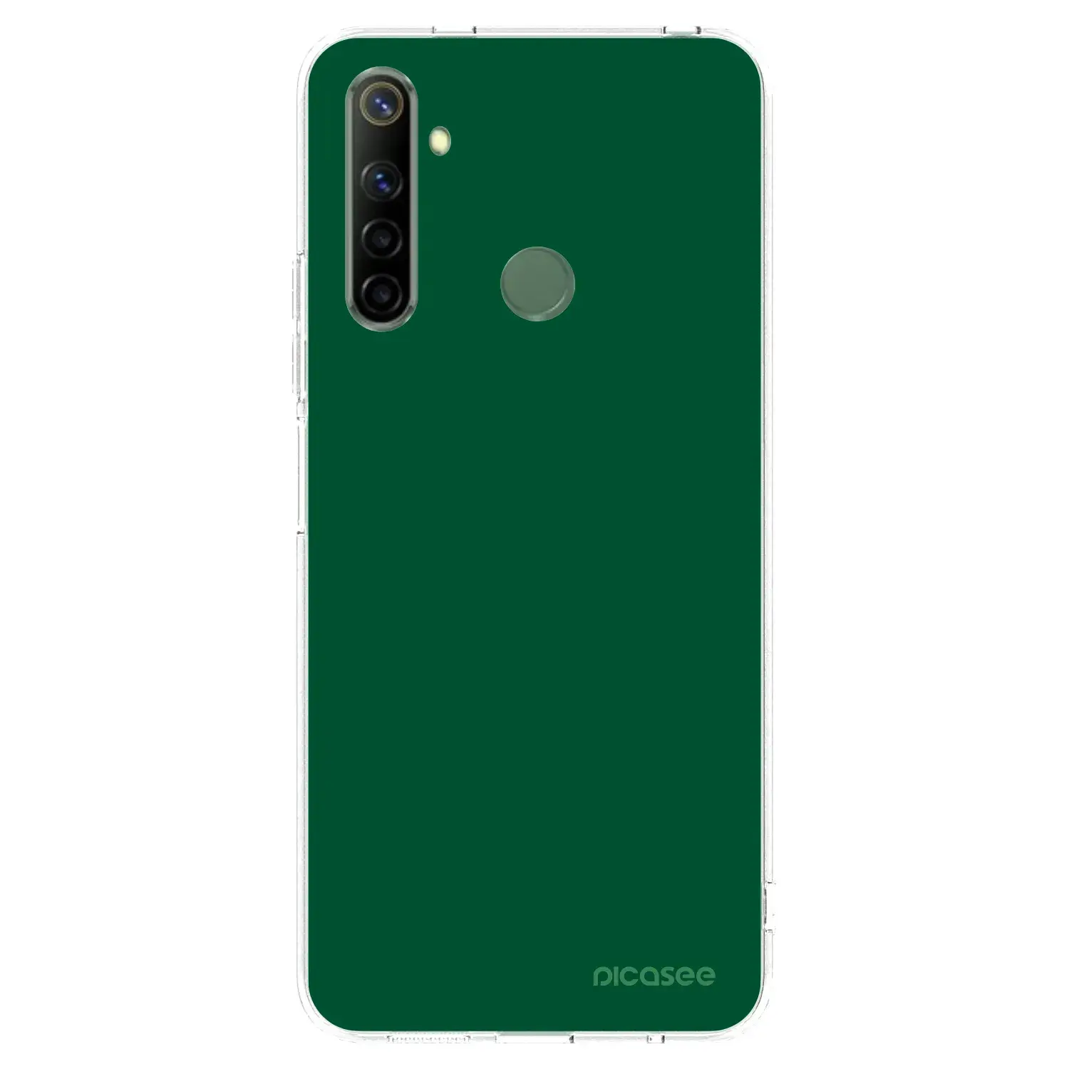 Silikonový průhledný obal pro Realme 6i - Green Gleam