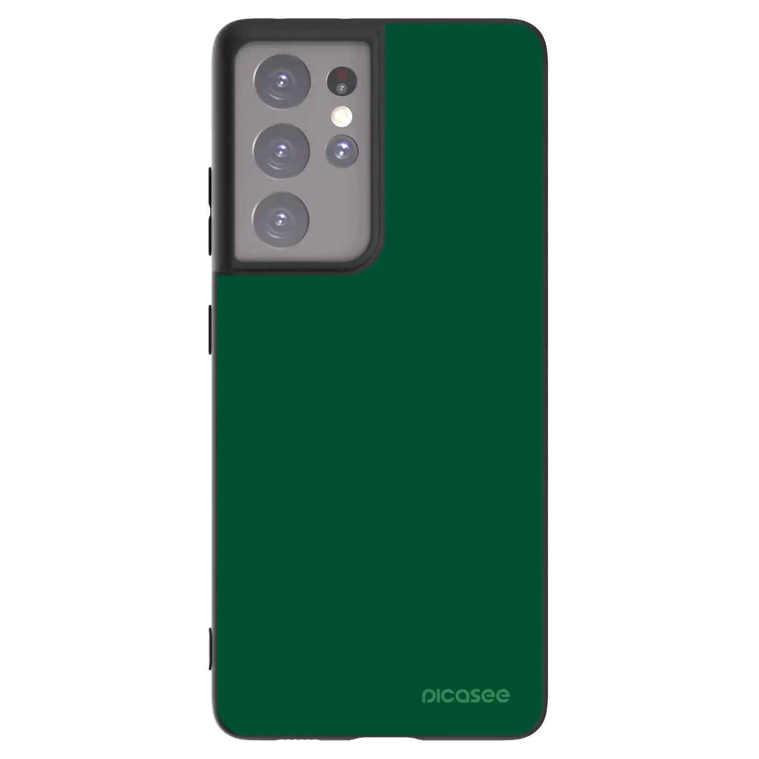 Silikonový černý obal pro Samsung Galaxy S21 Ultra 5G G998B - Green Gleam