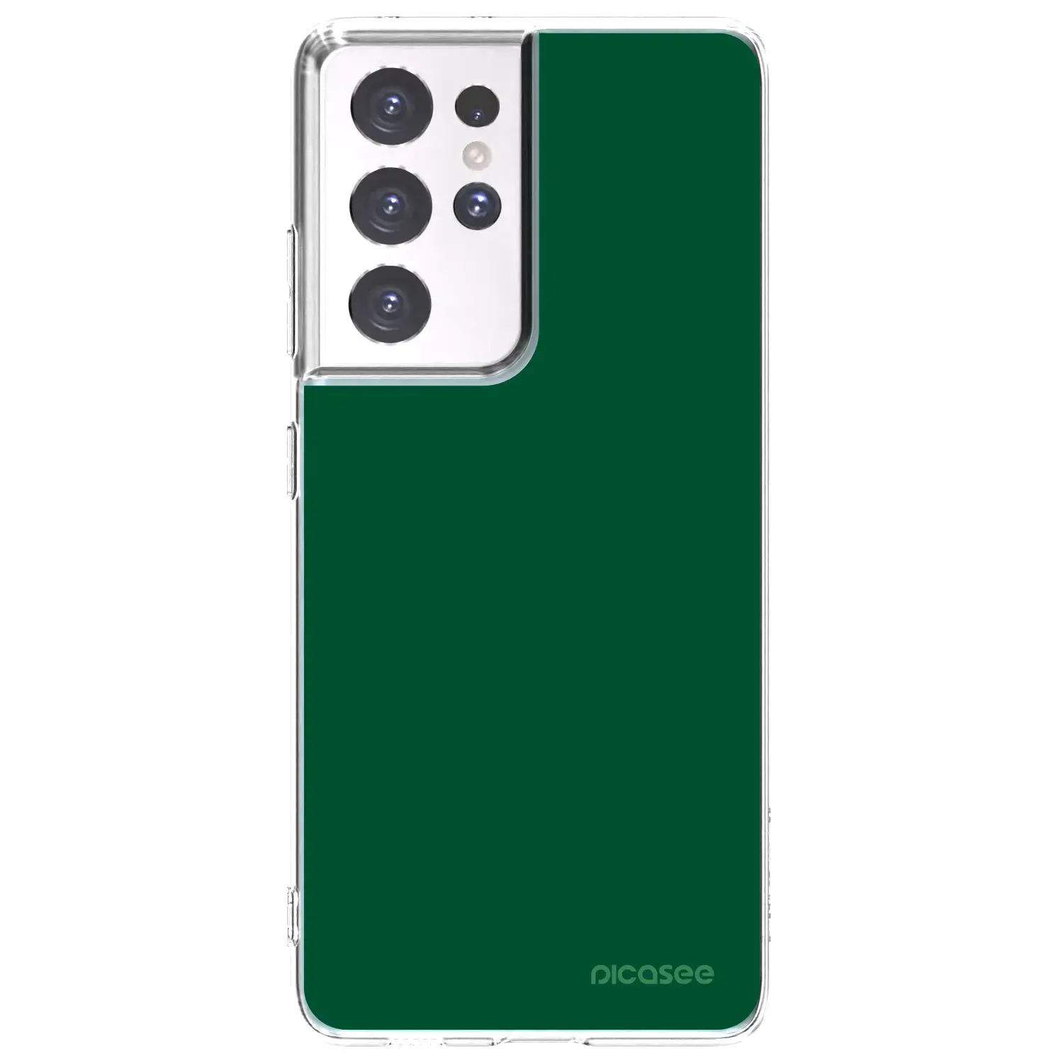 Silikonový průhledný obal pro Samsung Galaxy S21 Ultra 5G G998B - Green Gleam